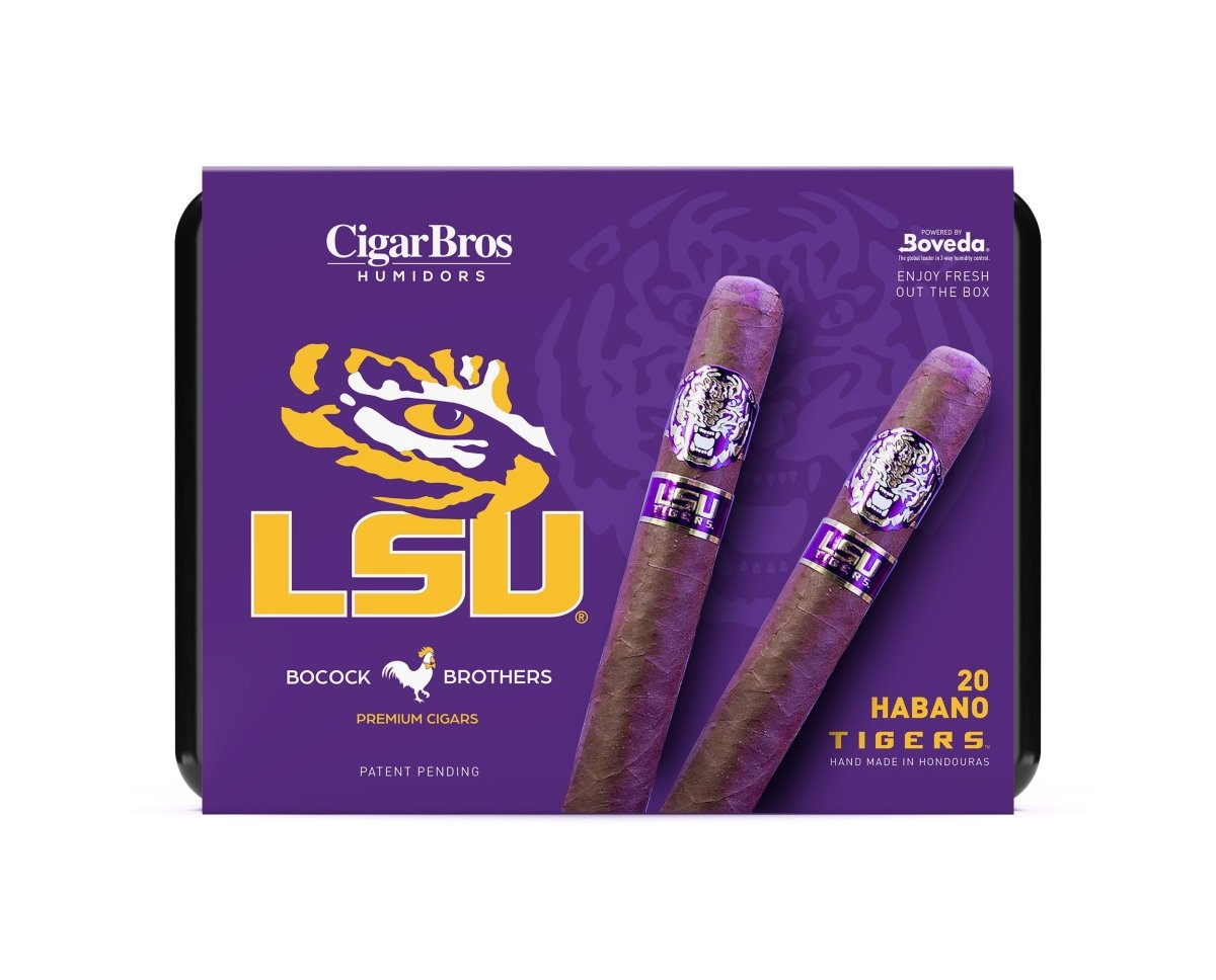 LSU TIGERS Habano Wrapper Toro Cigar by CigarBros | Keg N Bottle
