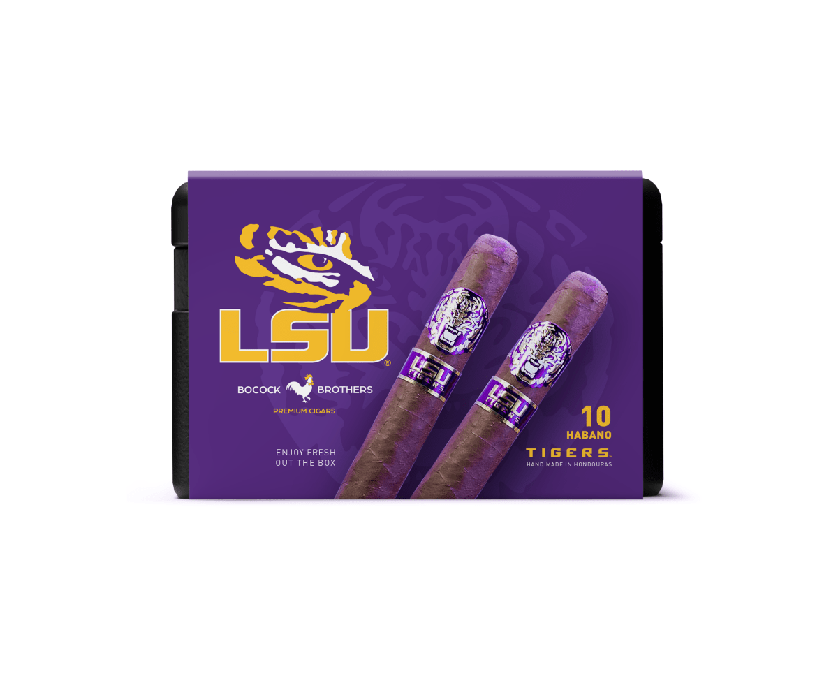 LSU TIGERS Habano Wrapper Toro Cigar by CigarBros | Keg N Bottle