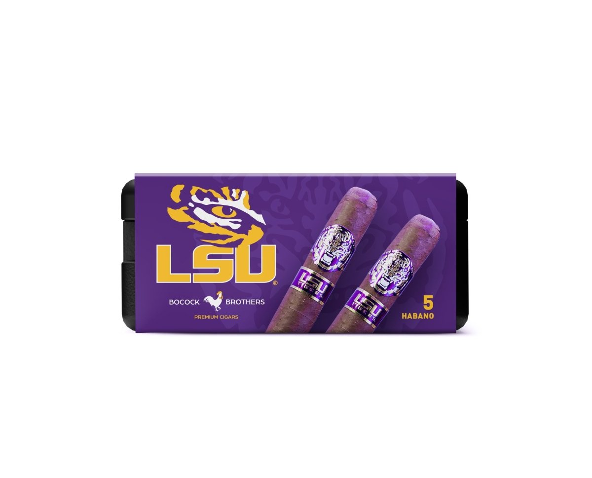 LSU TIGERS Habano Wrapper Toro Cigar by CigarBros | Keg N Bottle