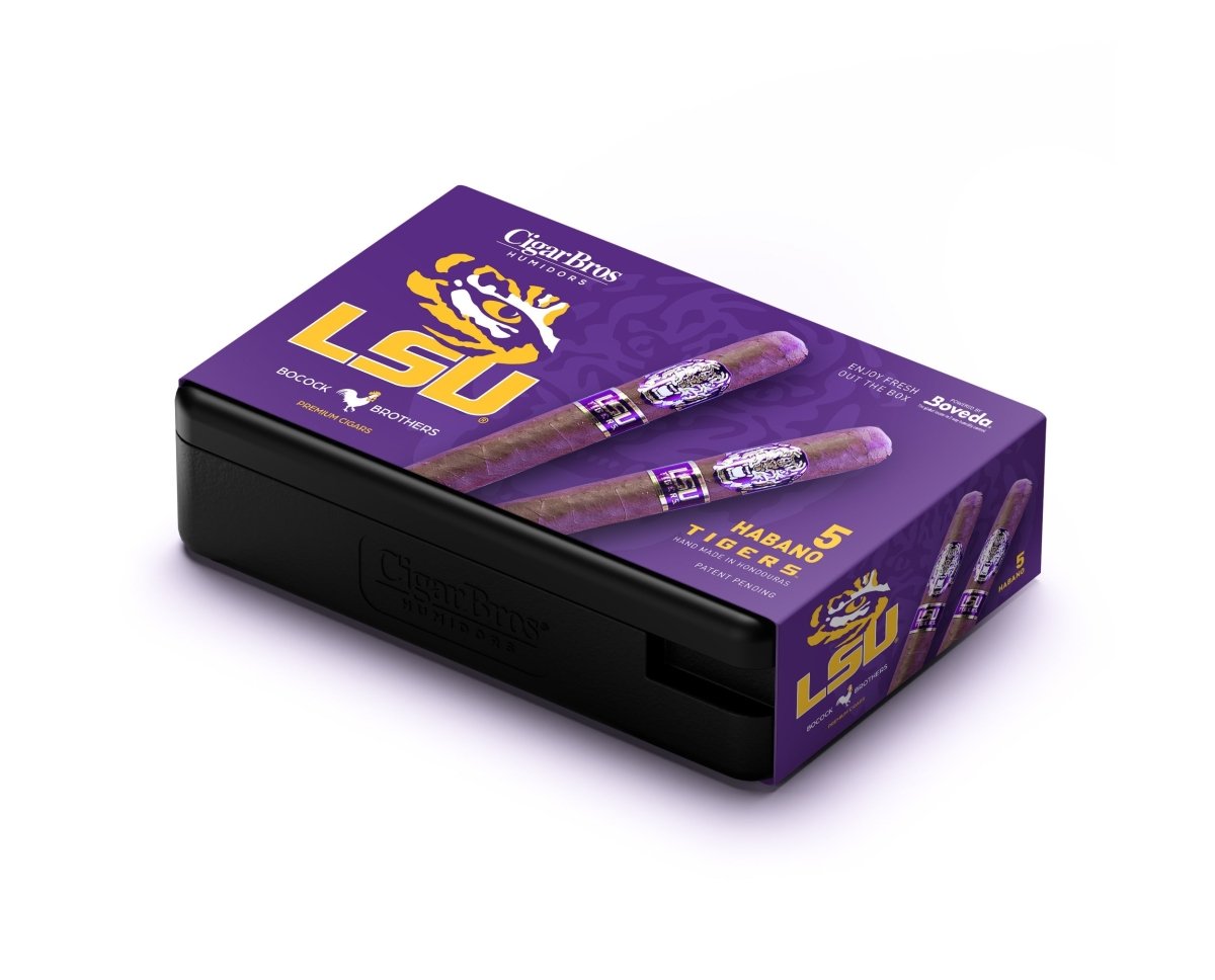 LSU TIGERS Habano Wrapper Toro Cigar by CigarBros | Keg N Bottle