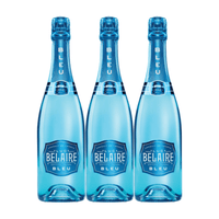 Luc Belaire Bleu Champagne Rick Ross (3 x 750 ml)