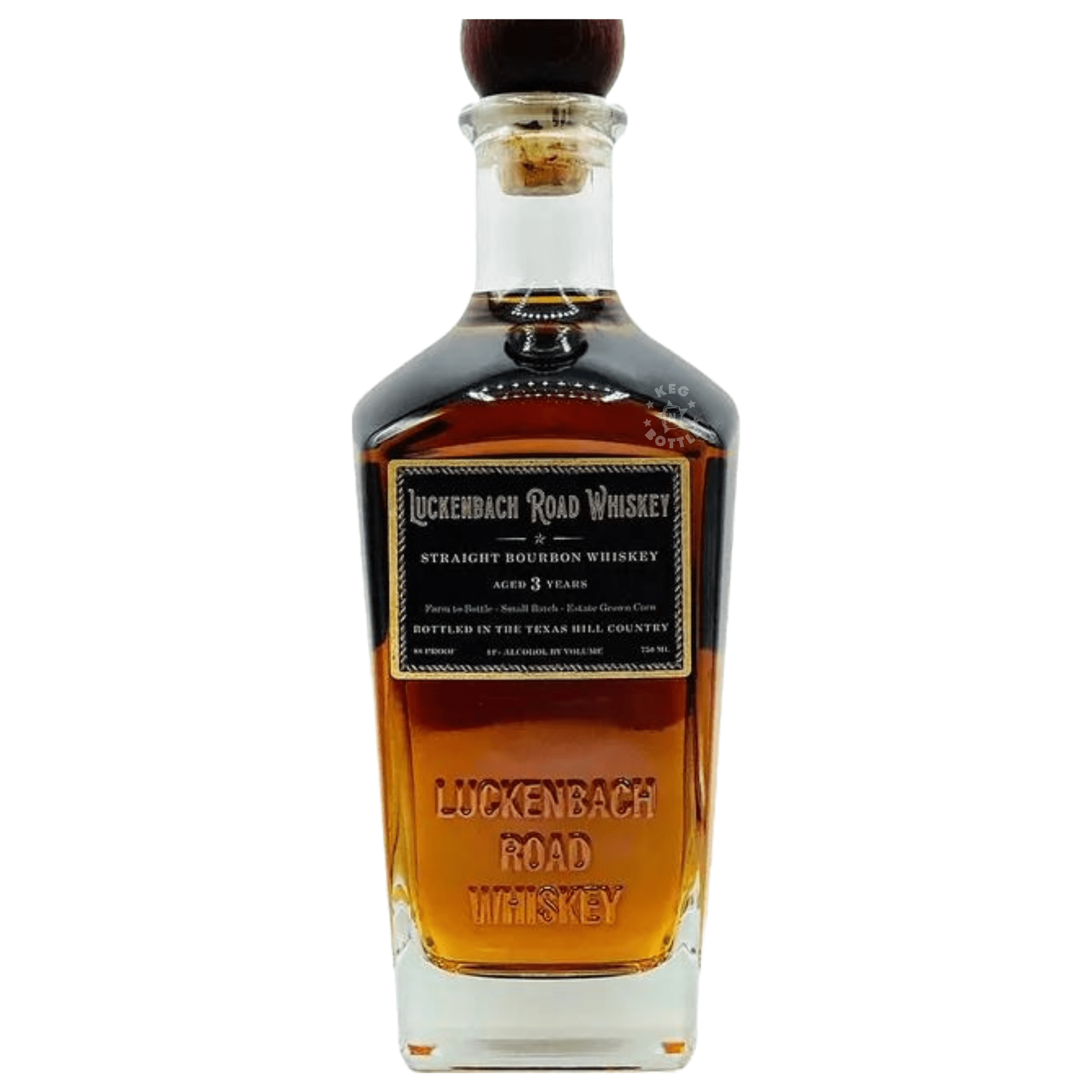 Luckenbach Road 3 Year Straight Bourbon Whiskey (750 mL) | Keg N Bottle