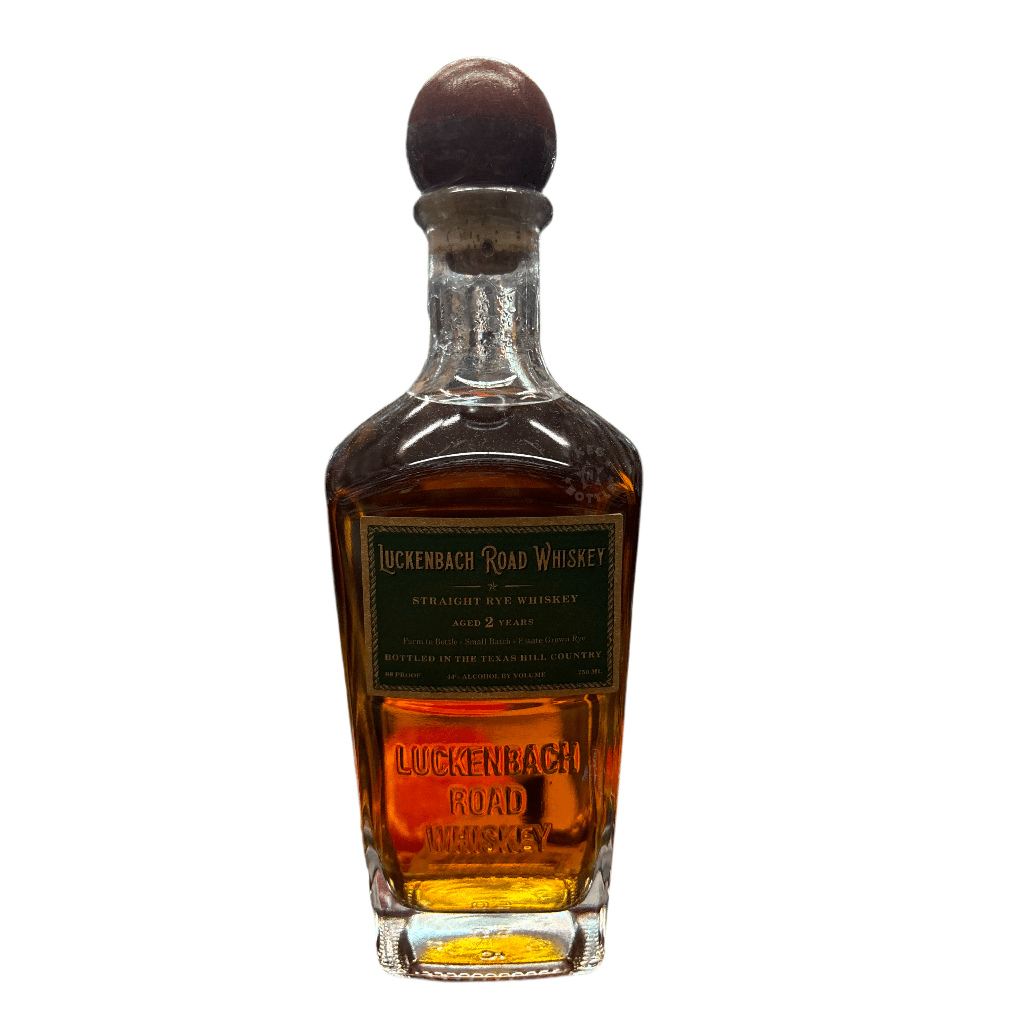 Luckenbach Road Rye Whiskey (750 mL) - Keg N Bottle
