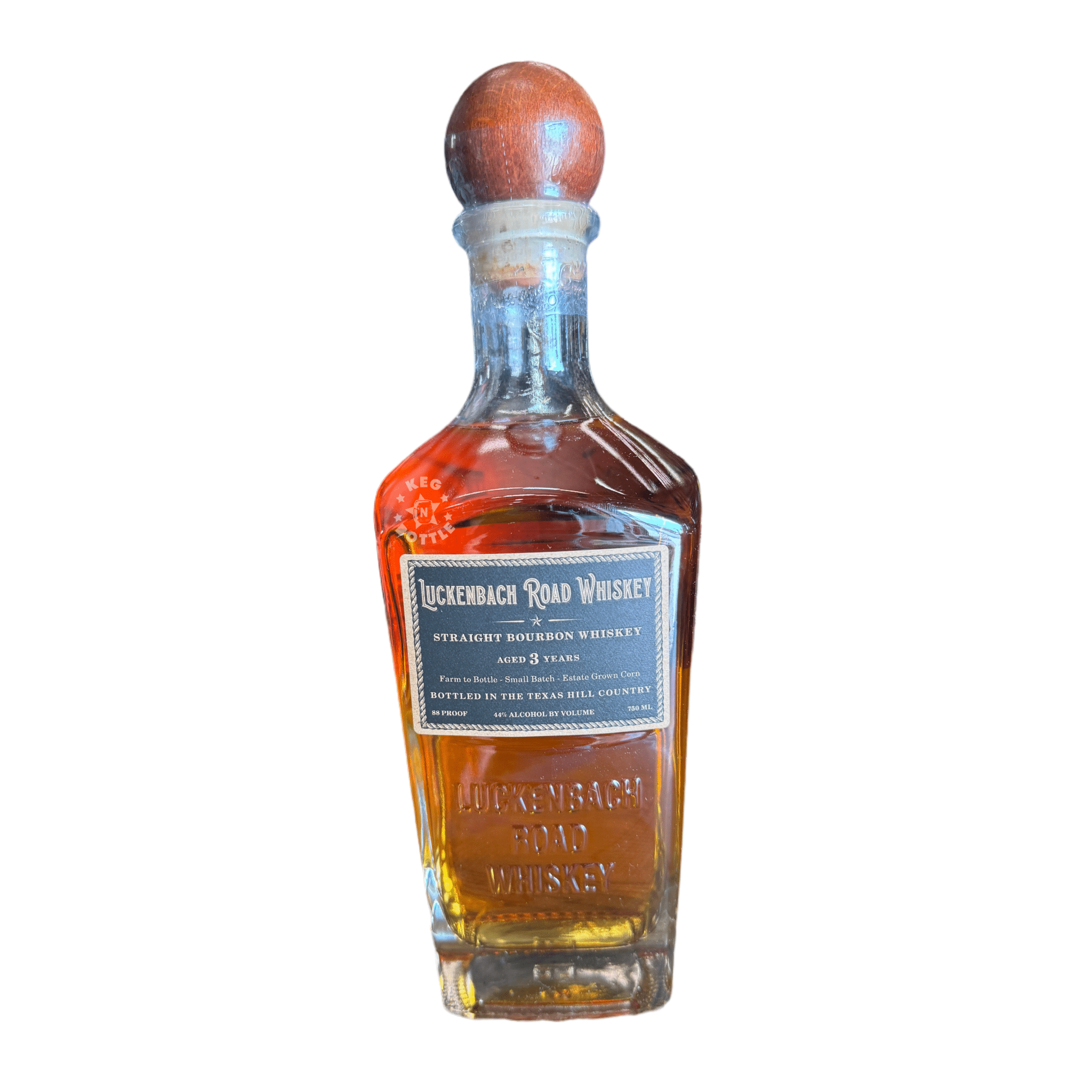 Luckenbach Road Straight Rye Texas Whiskey (750 mL) - Keg N Bottle