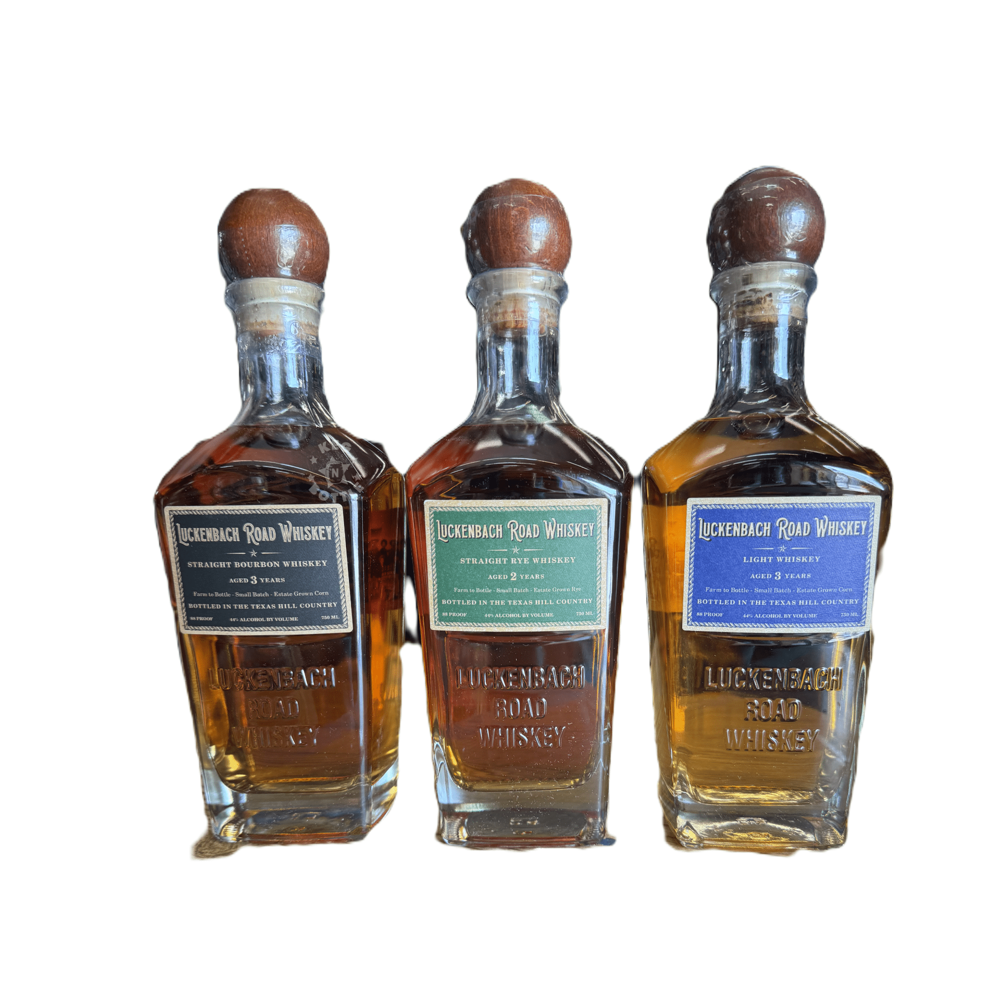 Luckenbach Road Straight Texas Whiskey Combo Pack (3 x 750 ml) - Keg N Bottle