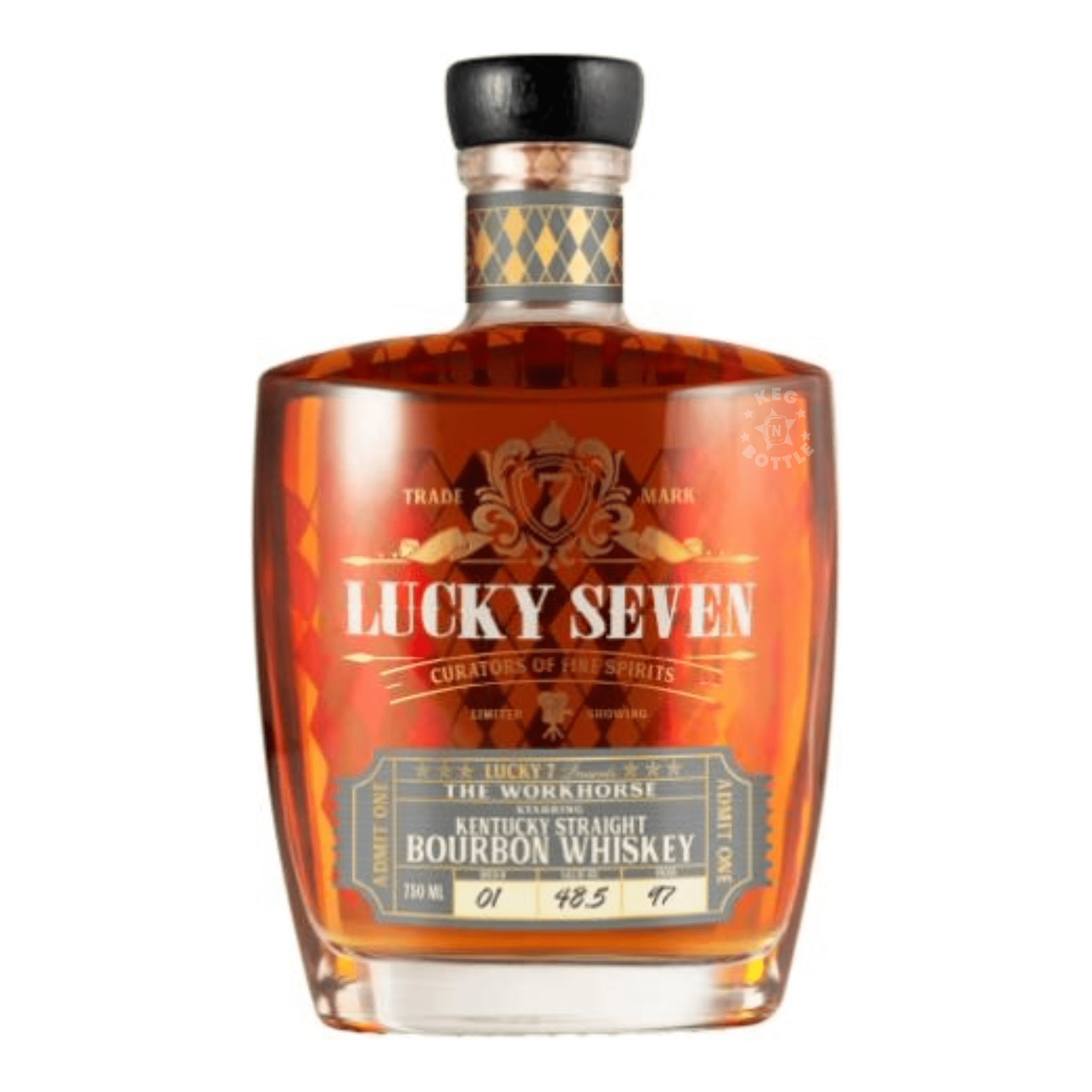 Lucky Seven The Workhorse Bourbon Whiskey (750 ml) | Keg N Bottle