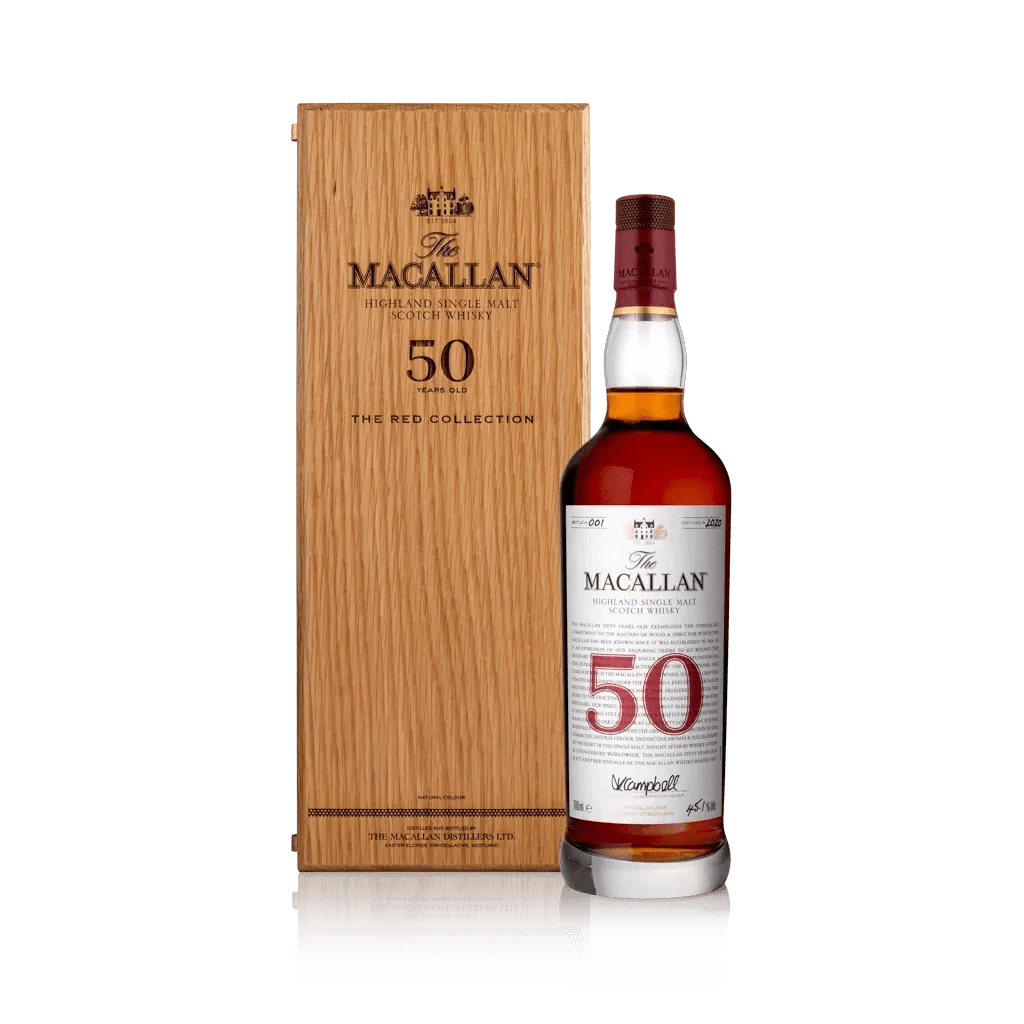 Macallan The Red Collection 50 Year Single Malt Scotch Whiskey (750mL) | Keg N Bottle