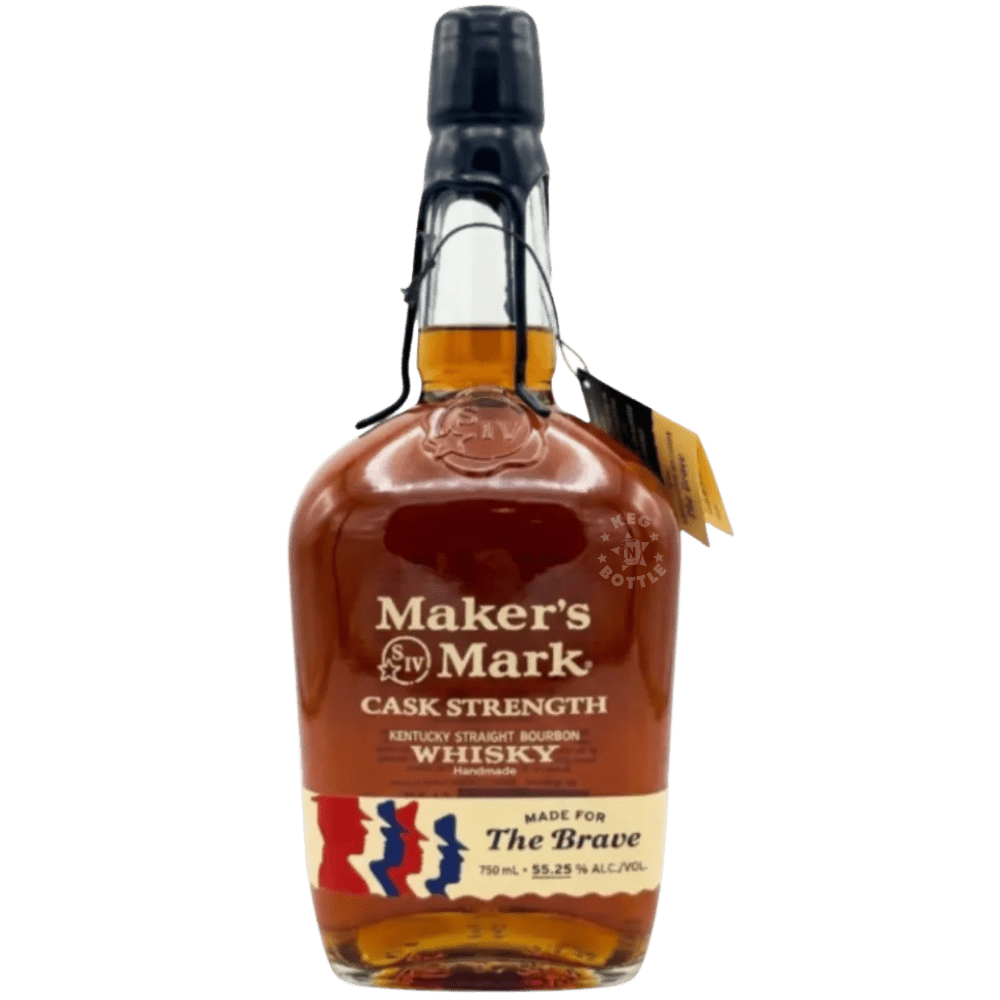 Maker's Mark Cask Strength Made For The Brave Kentucky Straight Bourbon Whiskey 750mL Limited Edition Bottle 110.5 Proof