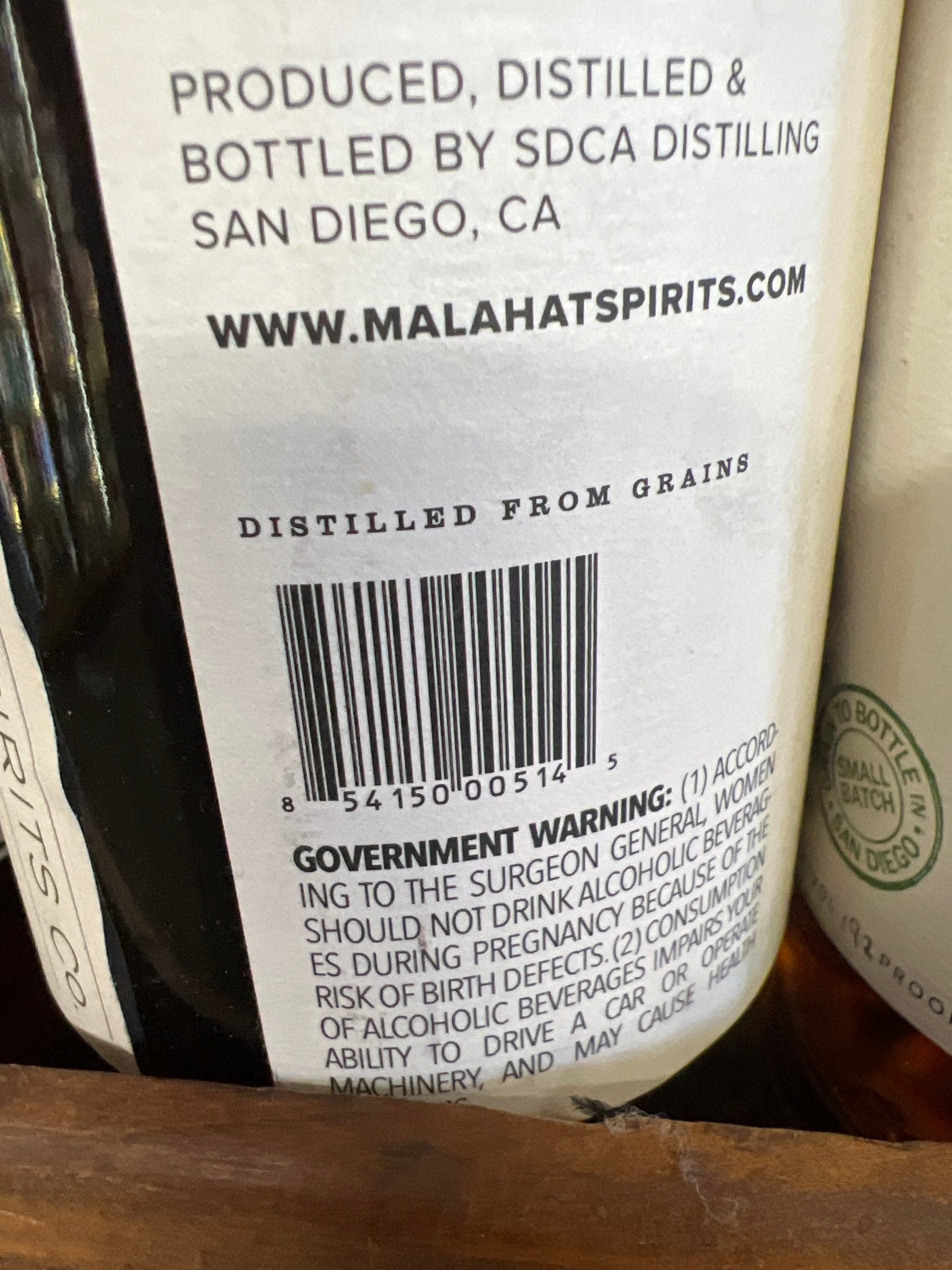 Malahat Spirits Co. Bourbon Whiskey Finished in Beer Barrels (750mL) - Keg N Bottle