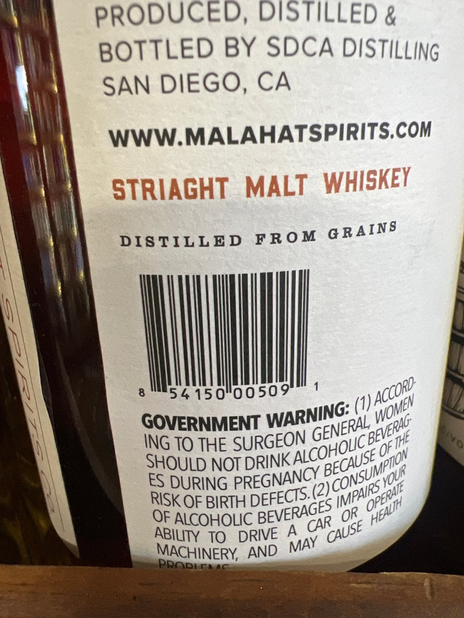 Malahat Spirits Co. Single Malt Whiskey (750mL) - Keg N Bottle