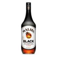 Malibu Black Coconut Rum (1 L)