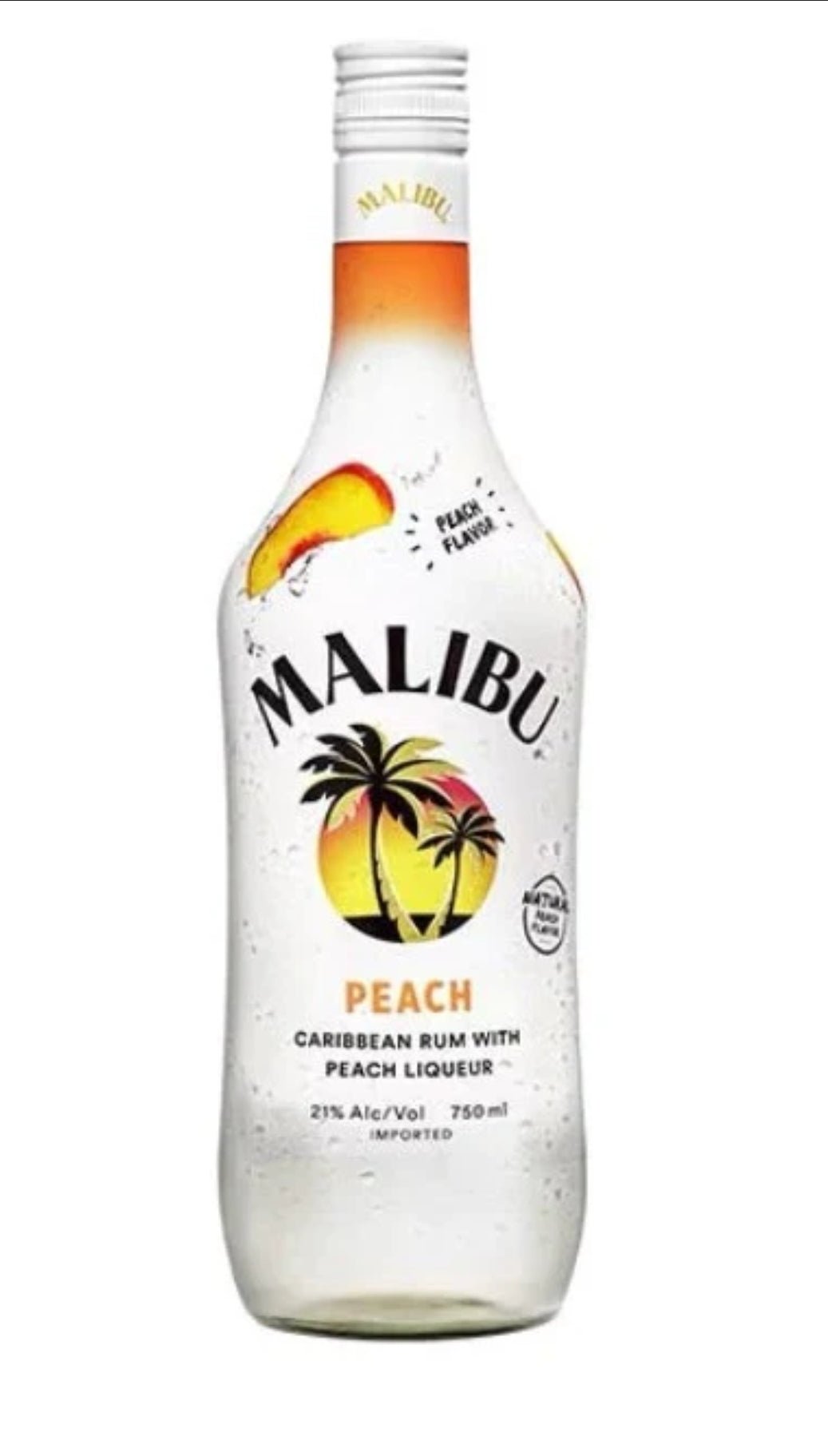 Malibu Peach Rum (750 ml) - Keg N Bottle