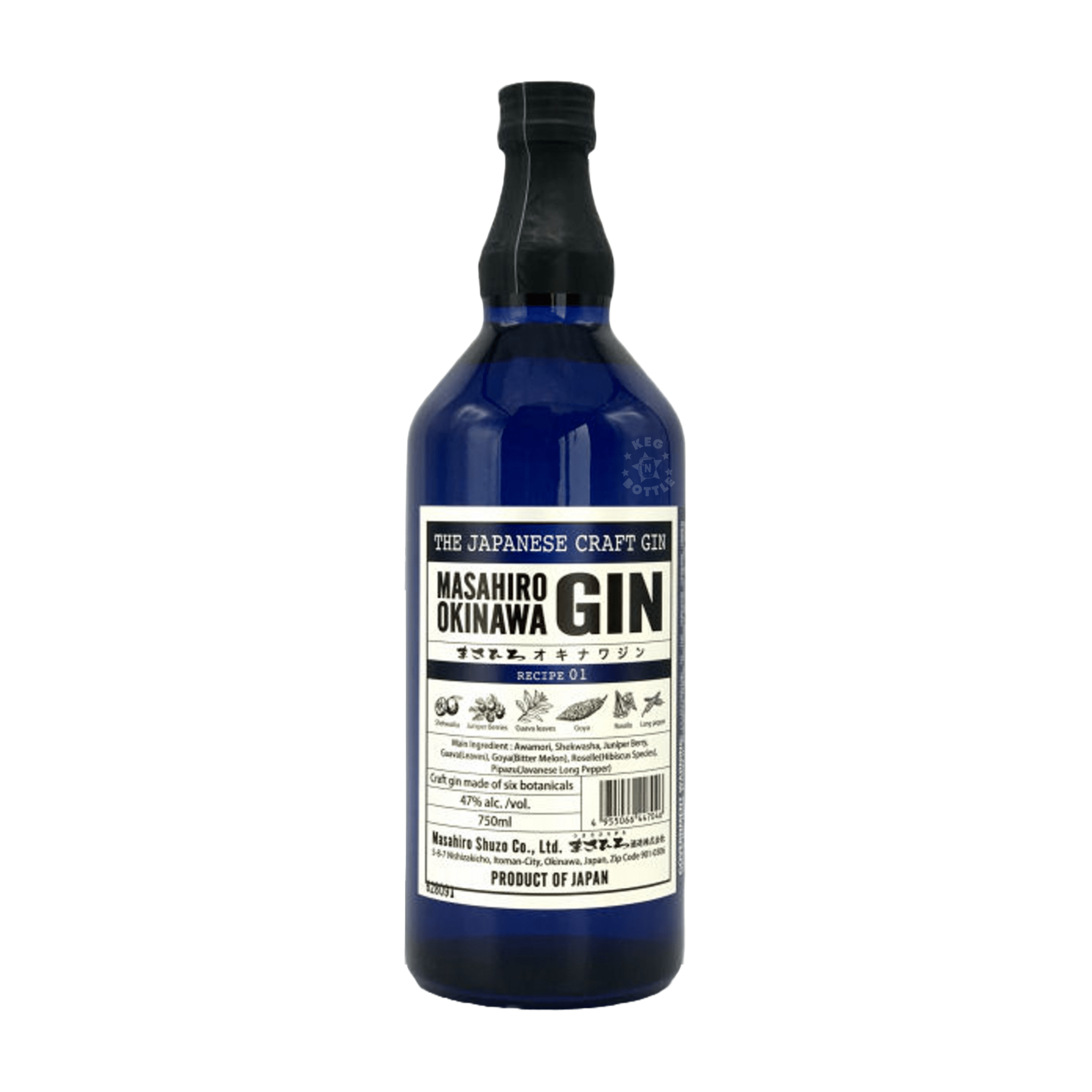 Masahiro Okinawa Craft Gin (750 ml) - Keg N Bottle