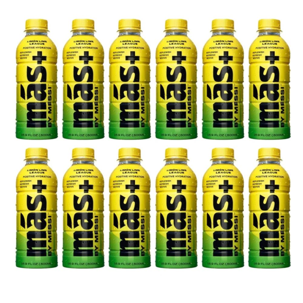 Messi's MAS+ Limon Lime League Positive Hydration (12pk) - Keg N Bottle