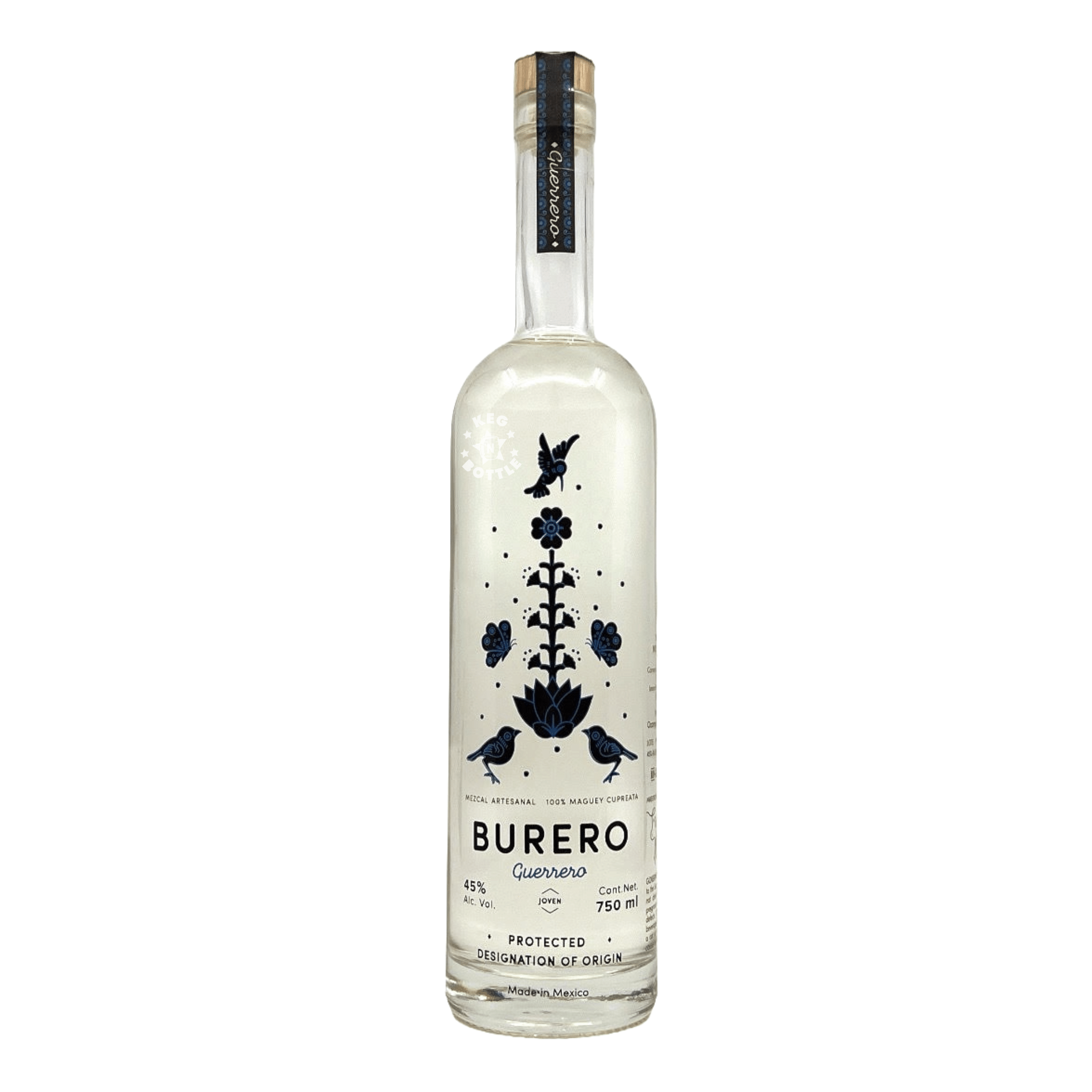 Mezcal Burero Cupreata Joven (750 ml) - Keg N Bottle