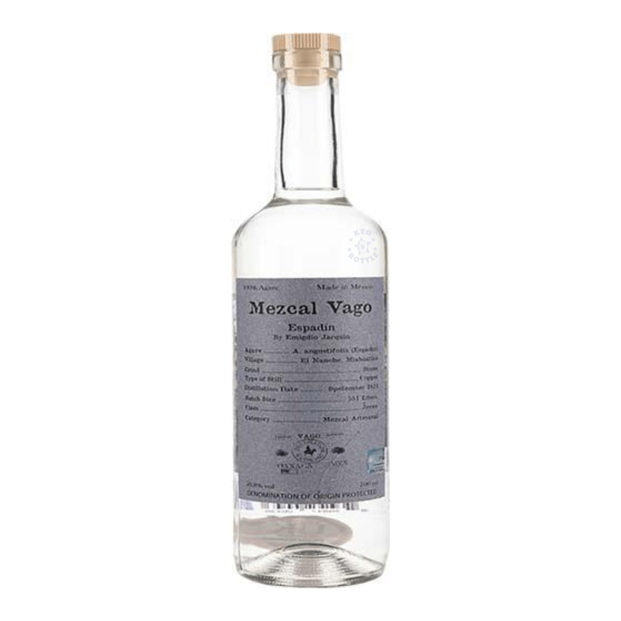 Mezcal Vago Espadin Emigdio Jarquin (750 ml) - Keg N Bottle