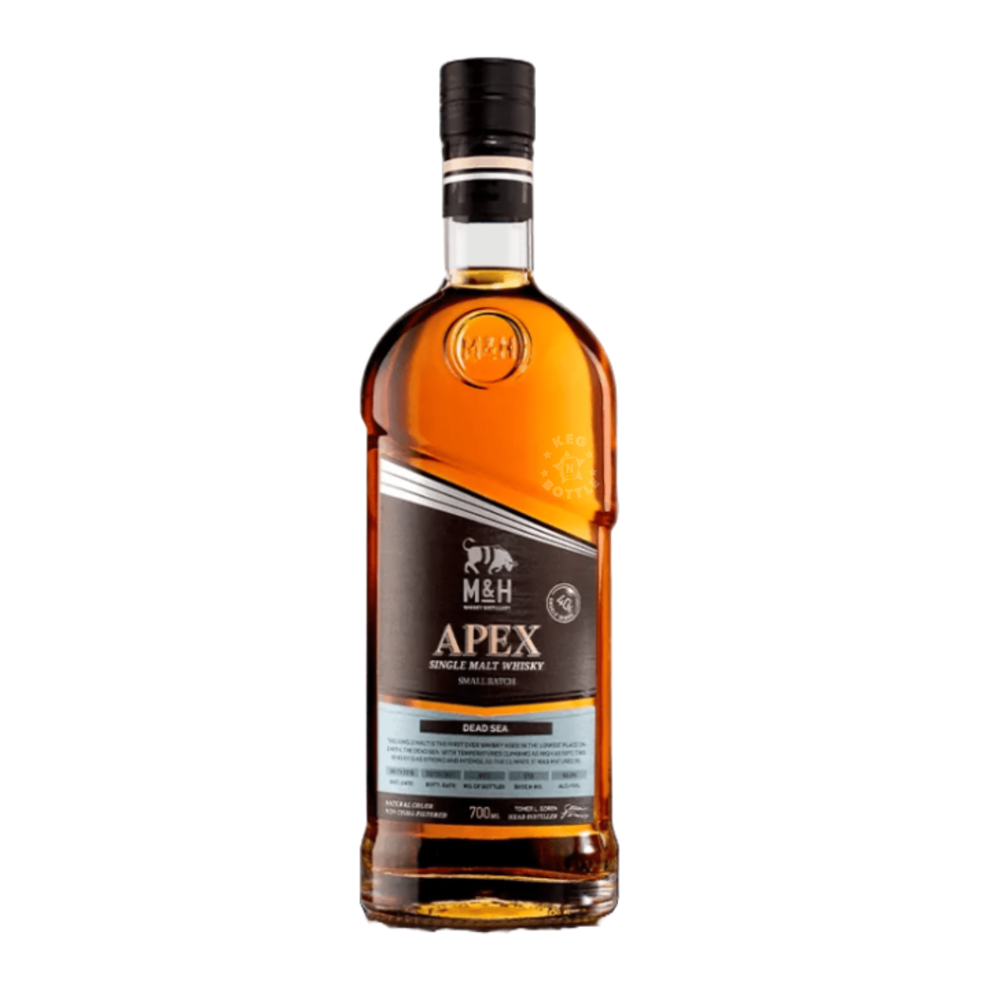 M&H Apex Dead Sea Single Malt Whisky (700 ml) - Keg N Bottle