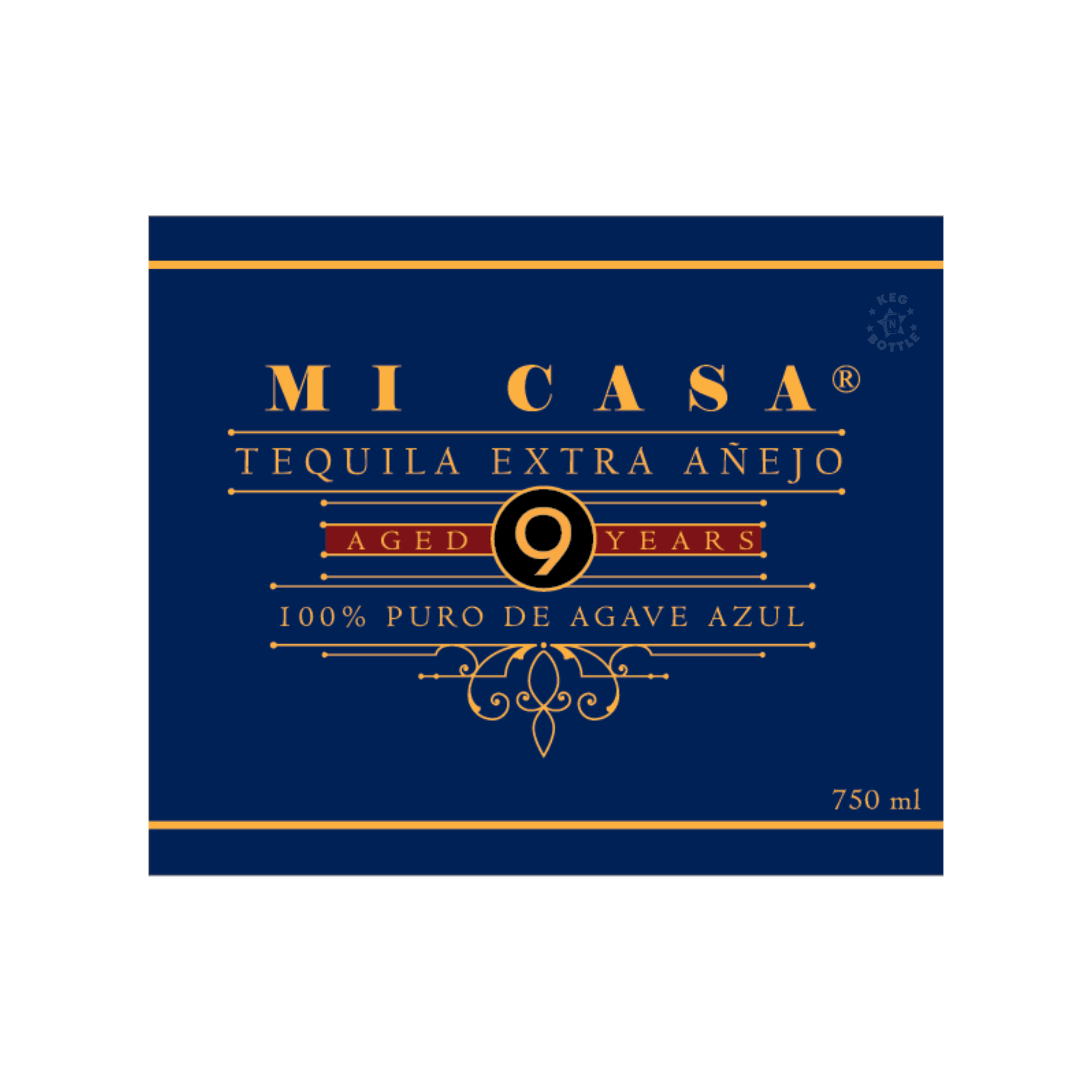 Mi Casa 9 Year Extra Anejo Tequila (750 ml) - Keg N Bottle