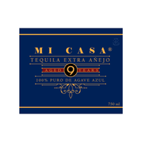 Mi Casa 9 Year Extra Anejo Tequila (750 ml)