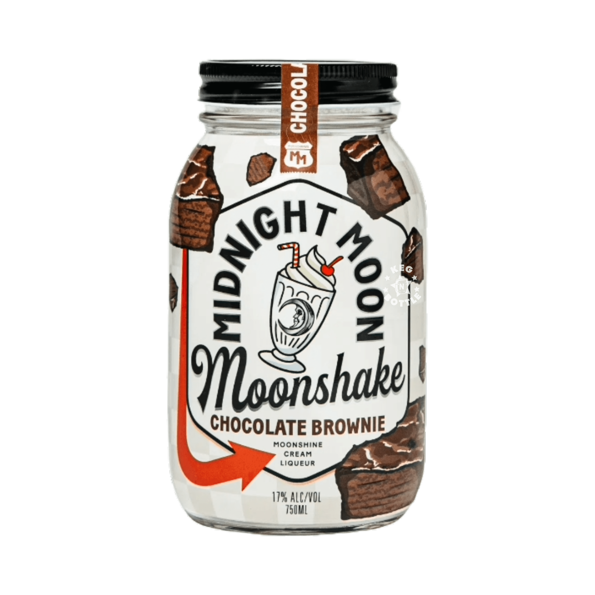 Midnight Moon Chocolate Brownie Moonshake (750 ml) | Keg N Bottle