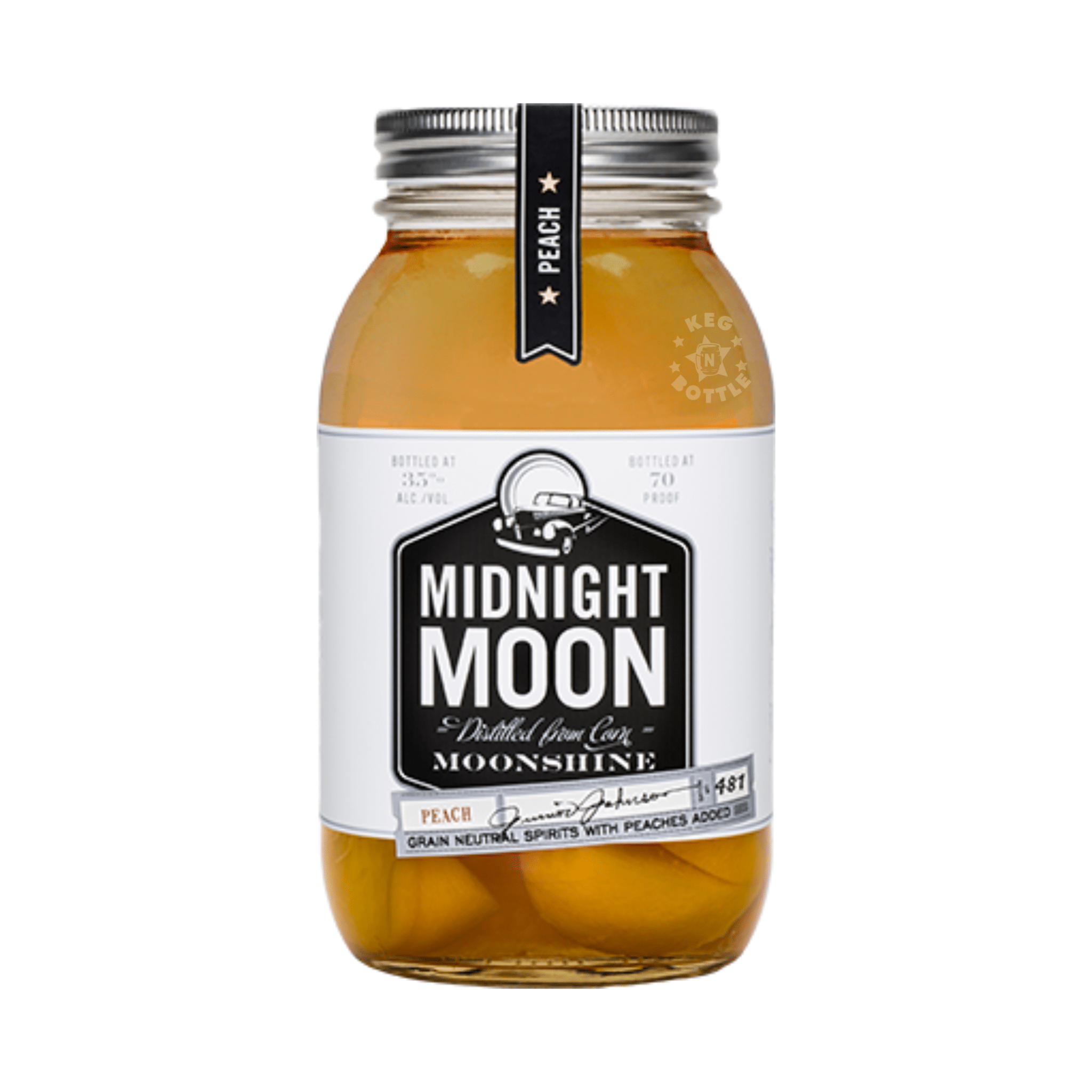 Midnight Moon Peach Moonshine (750 ml) - Keg N Bottle