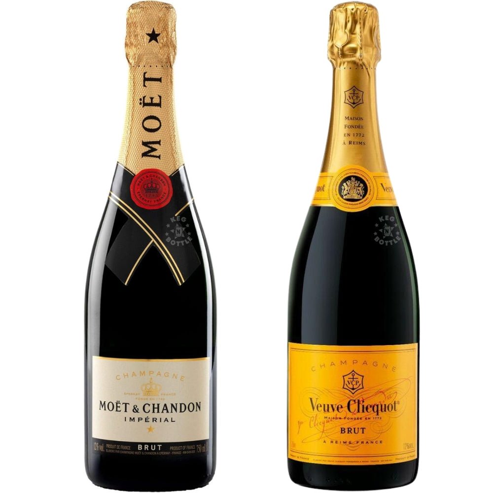 Moët & Veuve Clicquot Brut Champagne bundle 750 ml bottles