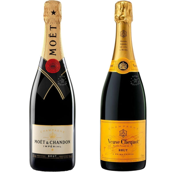 Moët & Chandon & Veuve Clicquot シャンパンセット Moet & Chandon & Veuve Clicquot Brut Champagne Bundle (750 ml