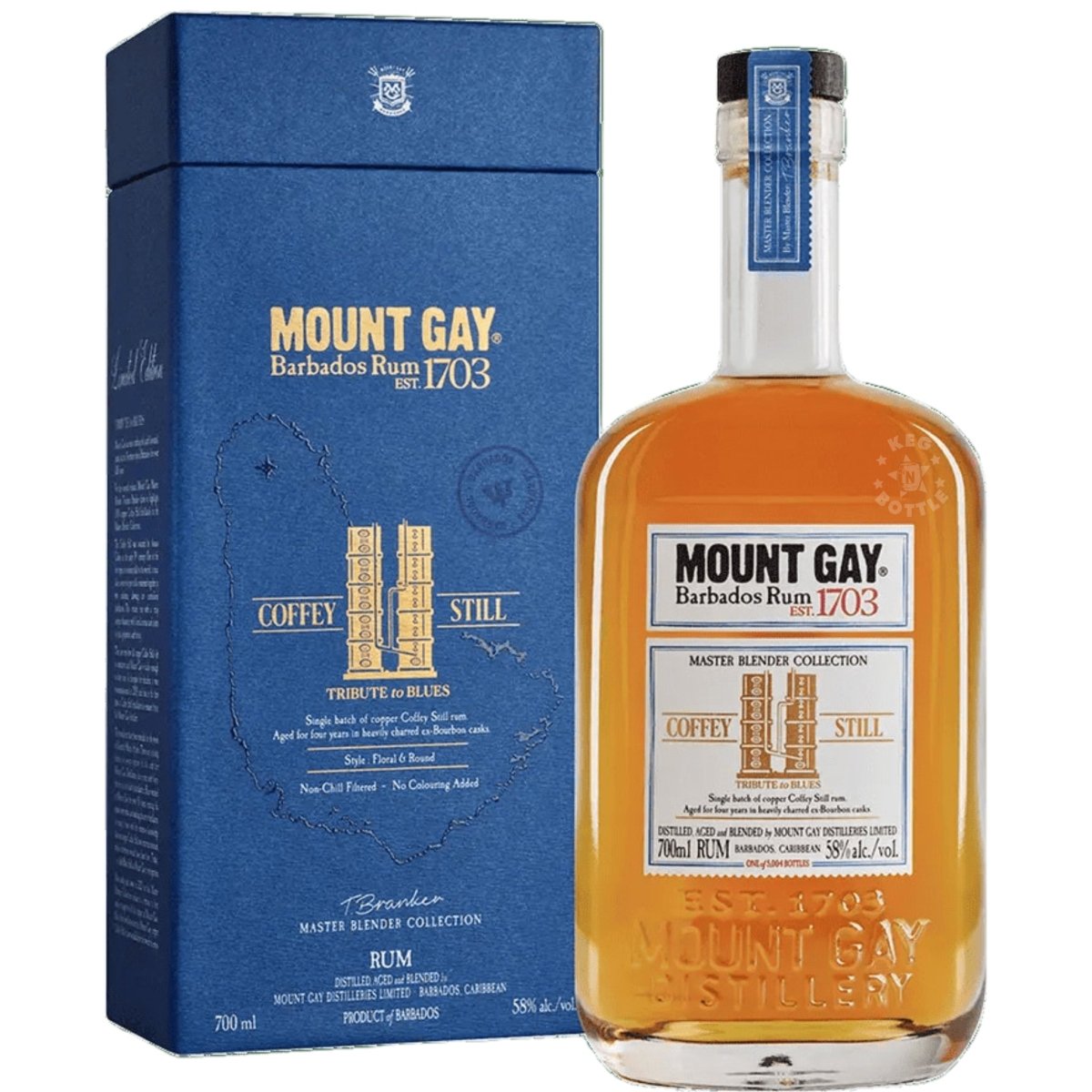 Mount Gay Coffey Still Master Blender Rum 700 ml bottle with box