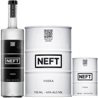NEFT Vodka Bundle (750 ml Bottle + 750 ml Barrel + 100 ml Mini Barrel)
