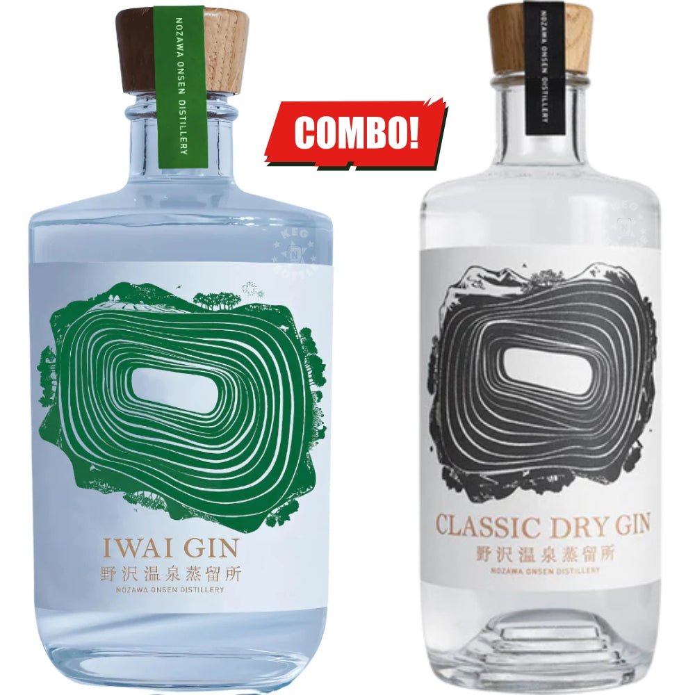 Nozawa Gin Combo – Classic Dry and Iwai Gin 750 ml bottles set