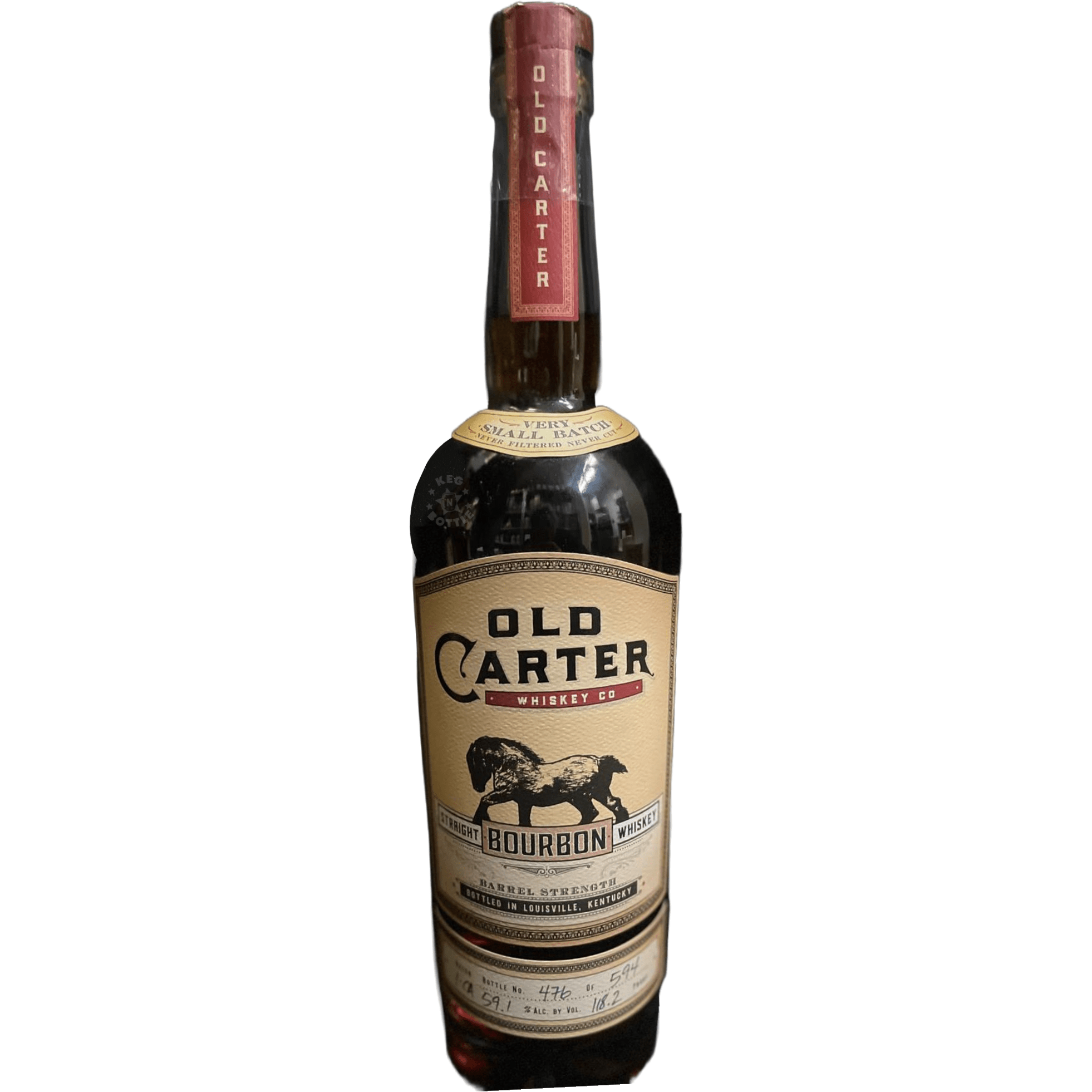 Old Carter Bourbon Very Small Batch 1 - CA (750 ml) | Keg N Bottle