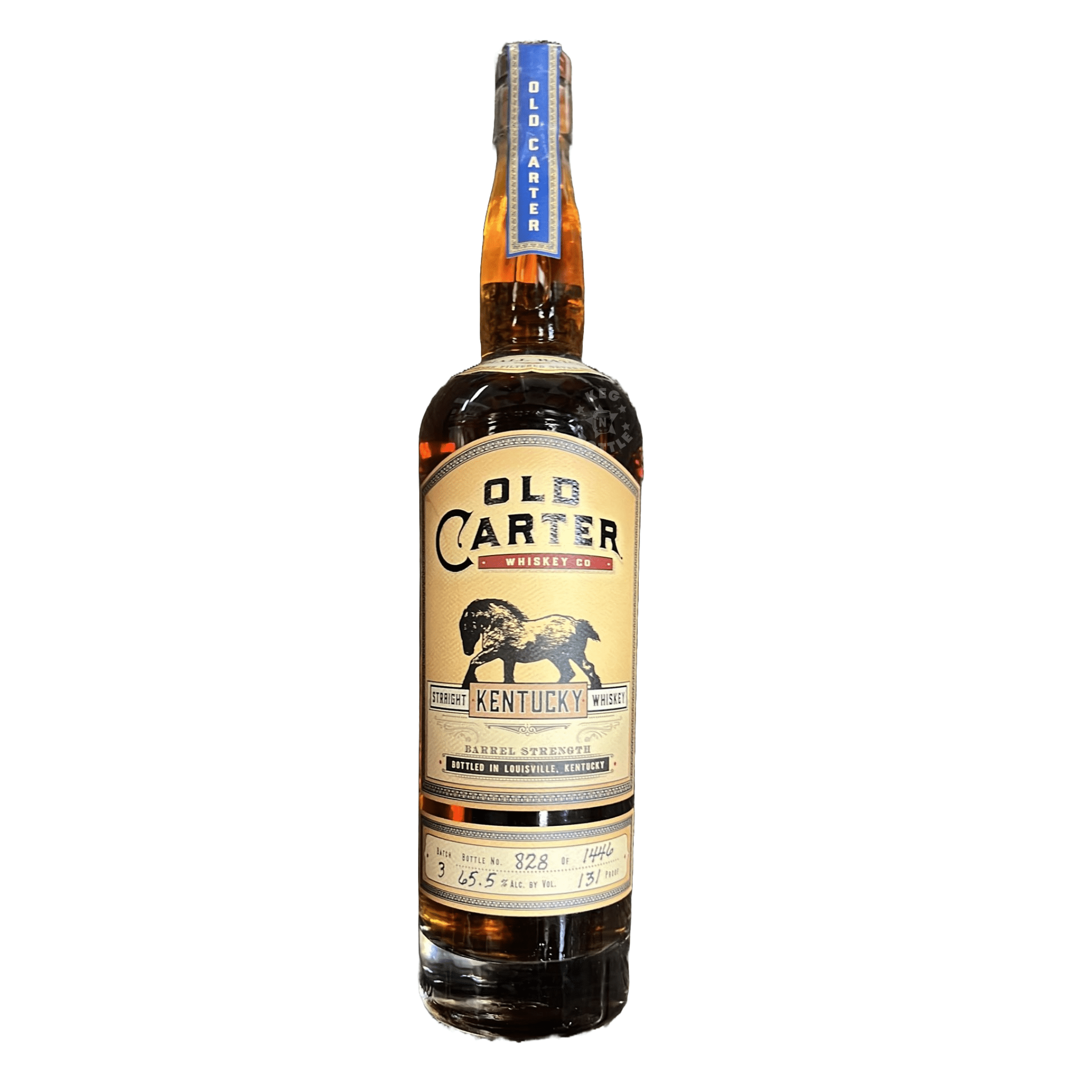 Old Carter Straight Bourbon Whiskey Batch 3, 131 Proof (750 ml) - Keg N Bottle