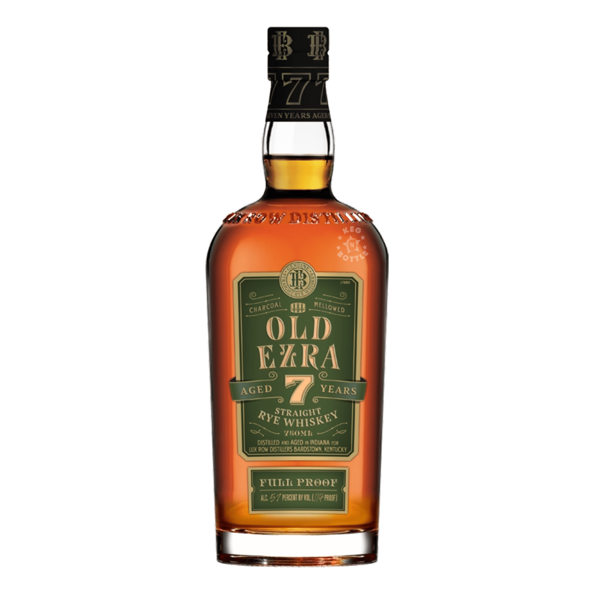 Old Ezra 7 Year Straight Rye Whiskey (750 ml) | Keg N Bottle