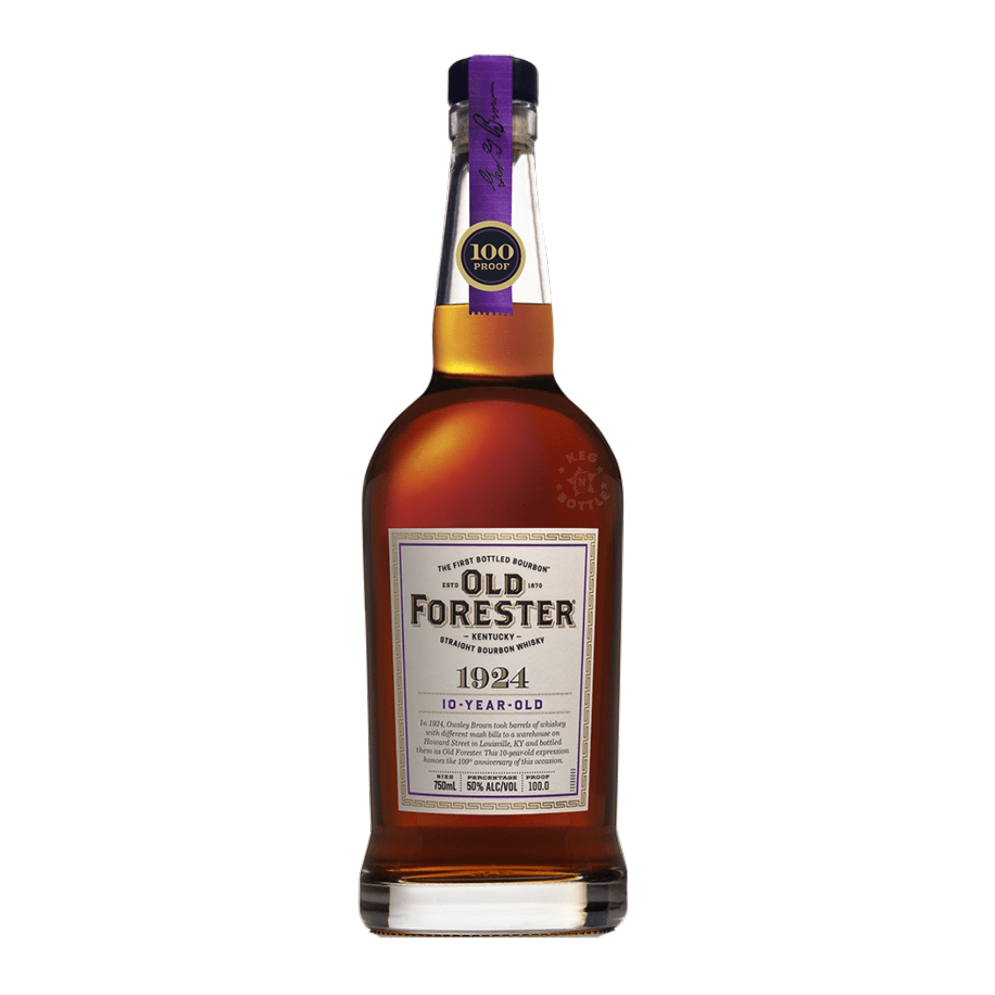 Old Forester 1924 10 Year Straight Bourbon Whiskey (750 ml) | Keg N Bottle