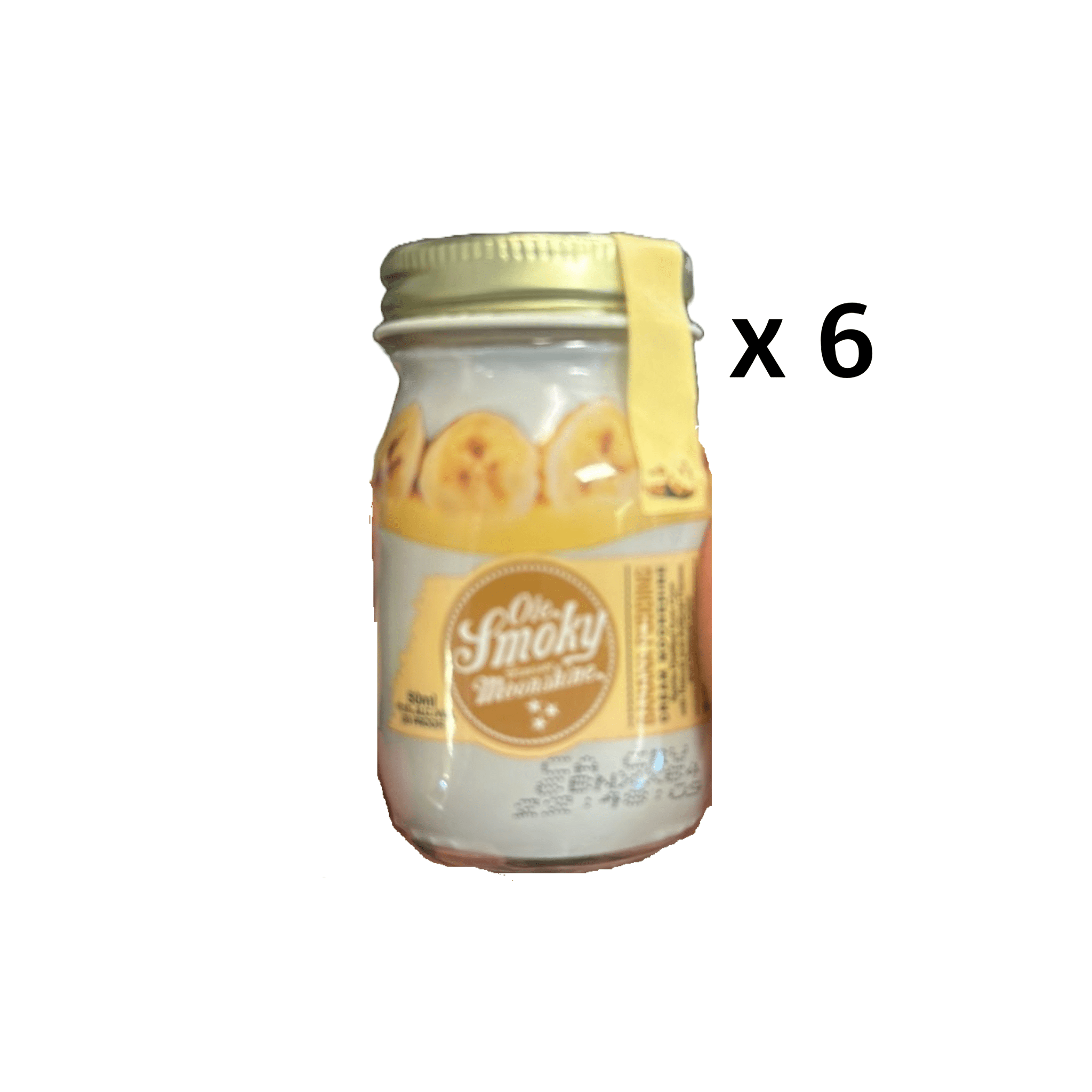 Ole Smoky Banana Pudding Cream Moonshine Miniatures (6 x 50 ml) - Keg N Bottle