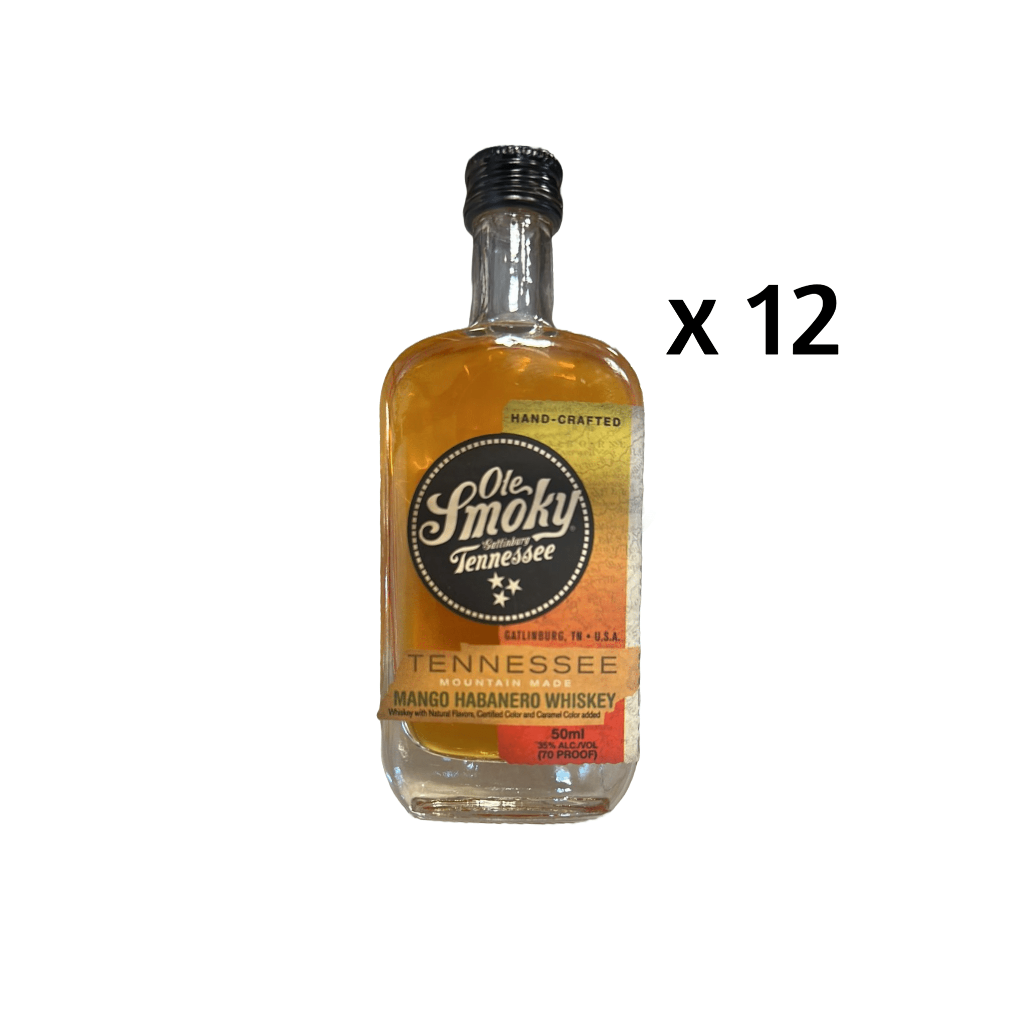 Ole Smoky Mango Habenero Whiskey Miniatures (12 x 50 ml)) - Keg N Bottle