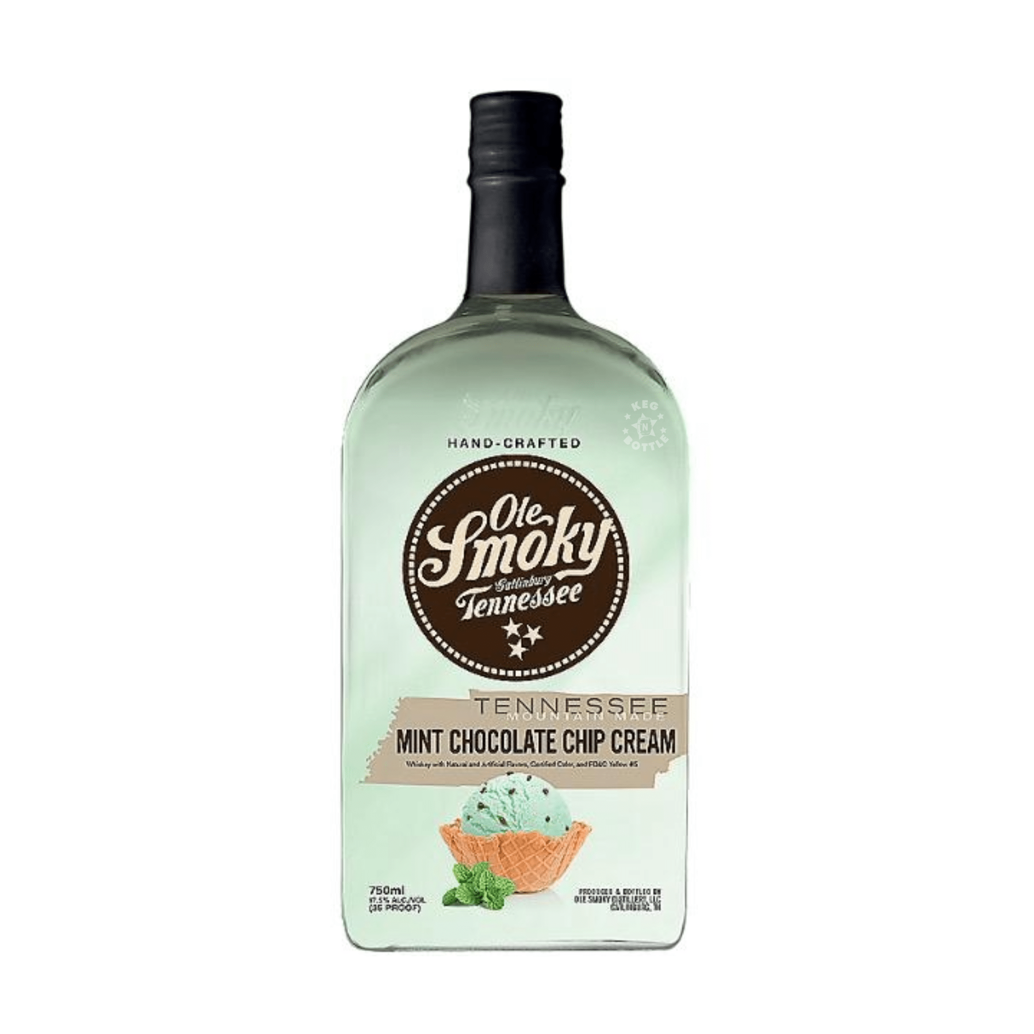 Ole Smoky Mint Chocolate Chip Cream Whiskey (750 mL) - Keg N Bottle