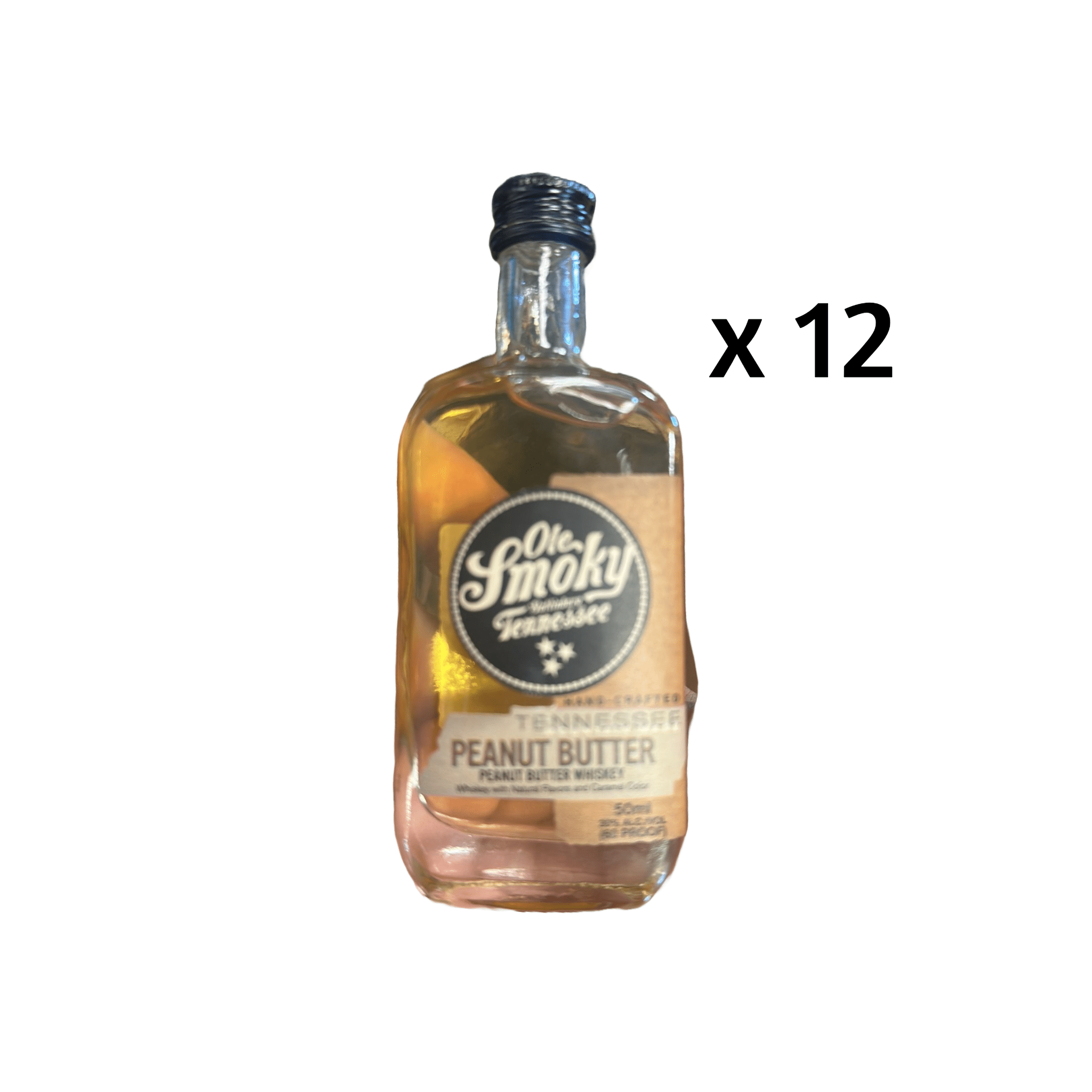Ole Smoky Peanut Butter Whiskey Miniatures (12 x 50 ml)) - Keg N Bottle