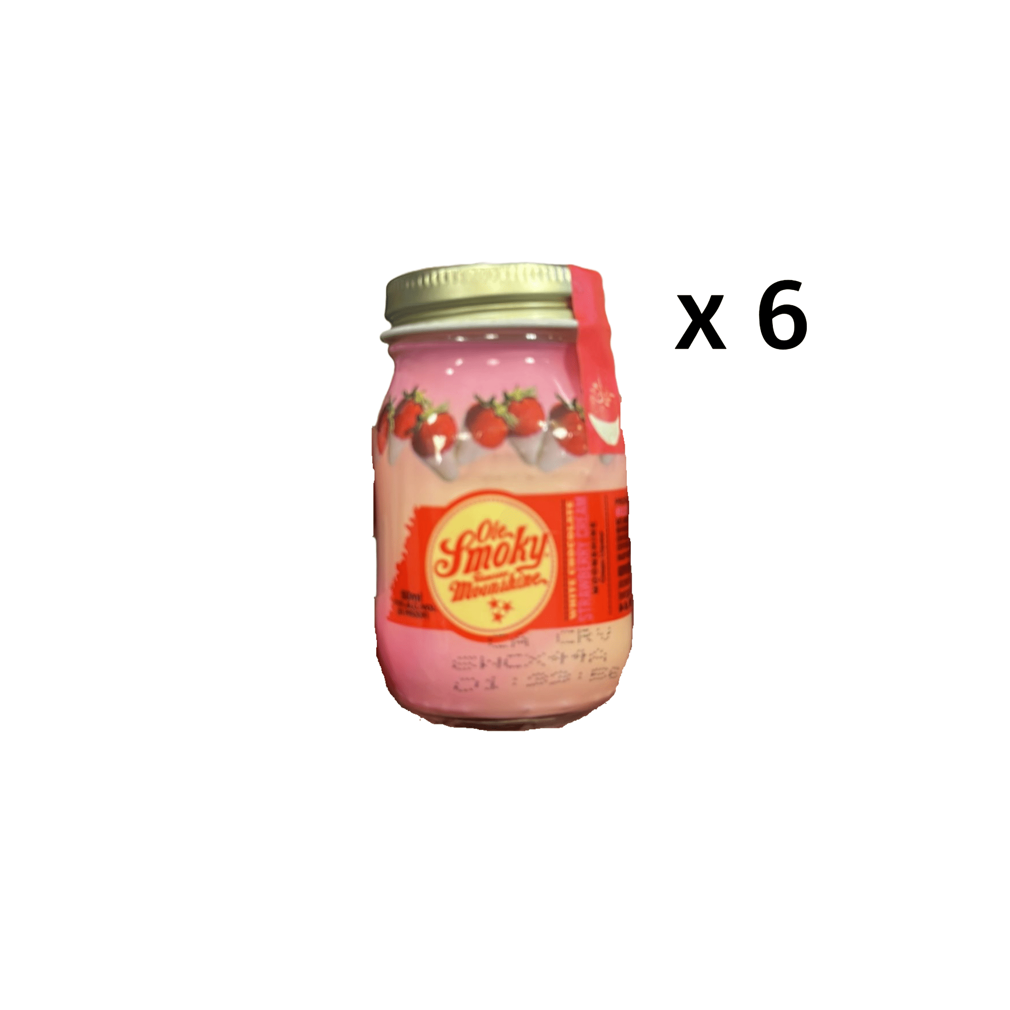 Ole Smoky White Chocolate Strawberry Cream Moonshine Miniatures (6 x 50 ml) - Keg N Bottle