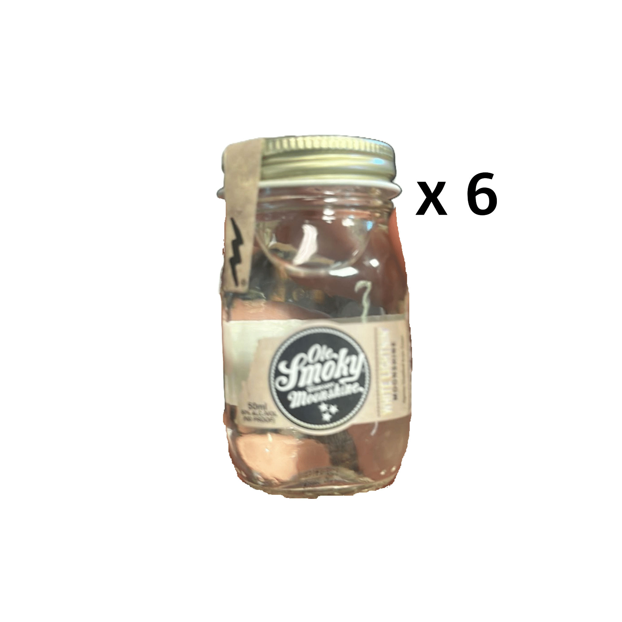 Ole Smoky White Lightnin' Moonshine Miniatures (6 x 50 ml) - Keg N Bottle