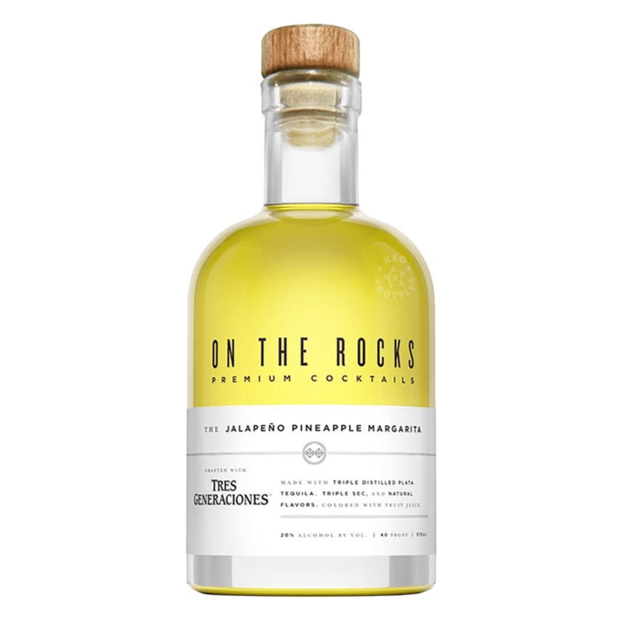 On The Rocks Jalapeno Pineapple Margarita (375 ml) | Keg N Bottle