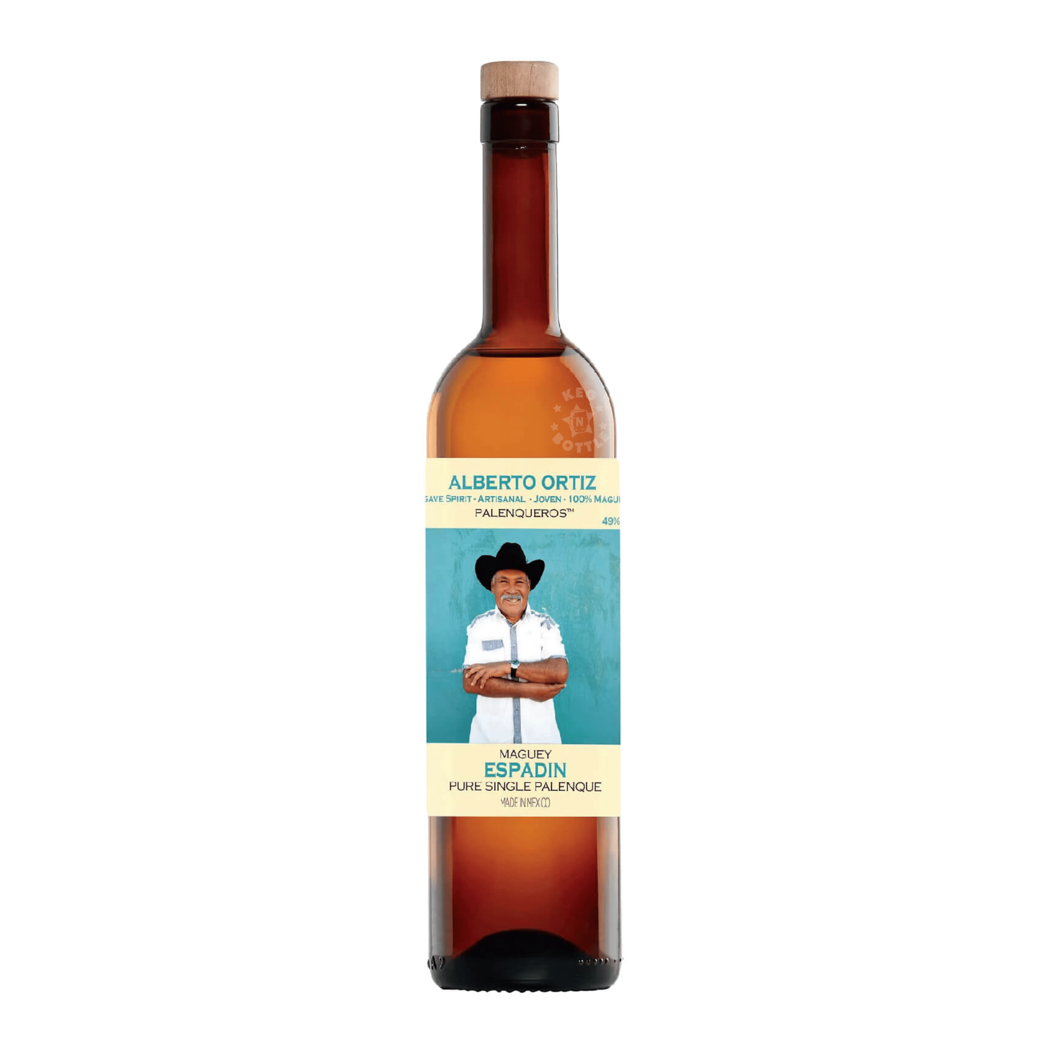 Palenqueros Alberto Ortiz Espadin Mezcal (750 ml) - Keg N Bottle
