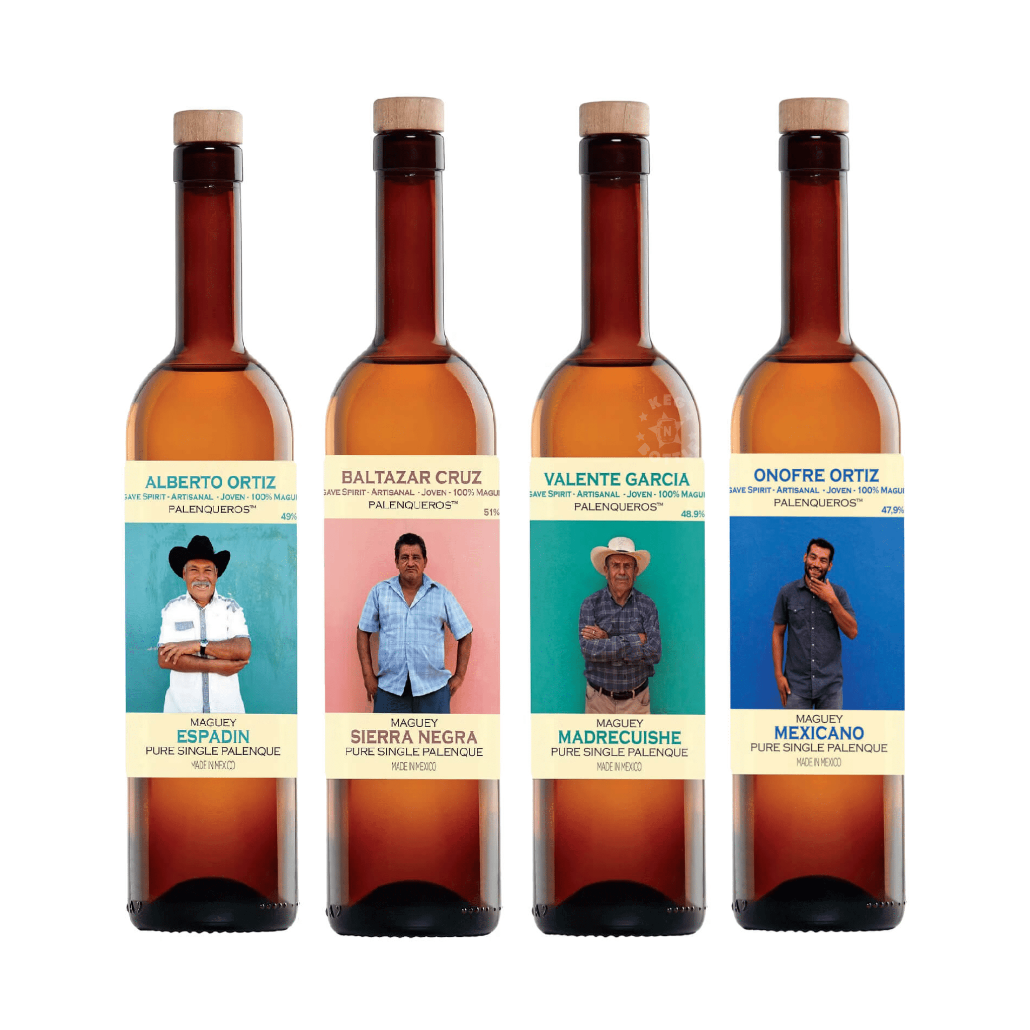 Palenqueros Mezcal Combo Pack (4 x 750 ml) - Keg N Bottle