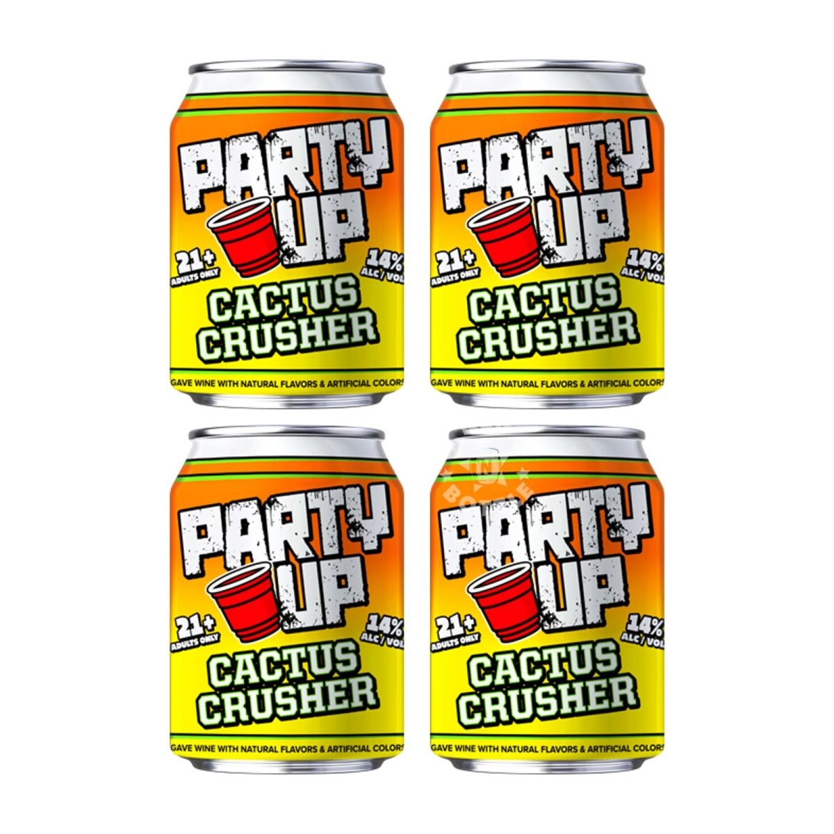 Party Up Cactus Crusher Wine - Based Cocktail (4 Pack) | Keg N Bottle
