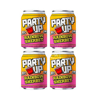Party Up Rainbow Sherbet Wine-Based Cocktail (4 Pack)