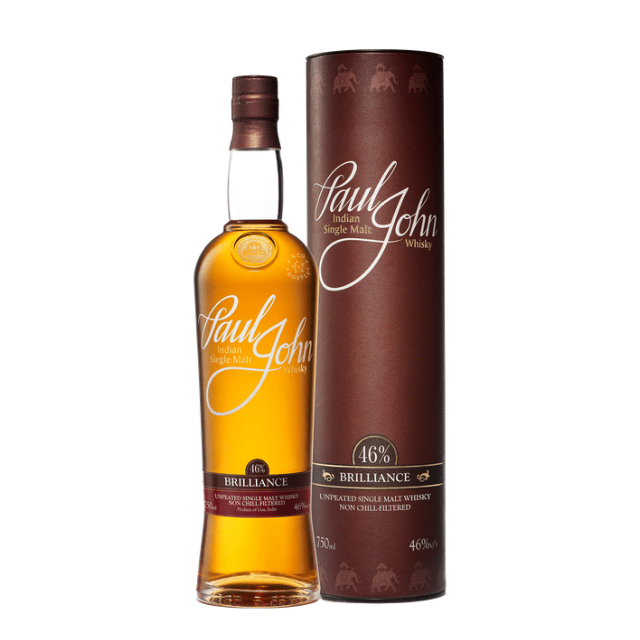 Paul John Brilliance Indian Single Malt Whisky (750 ml) - Keg N Bottle