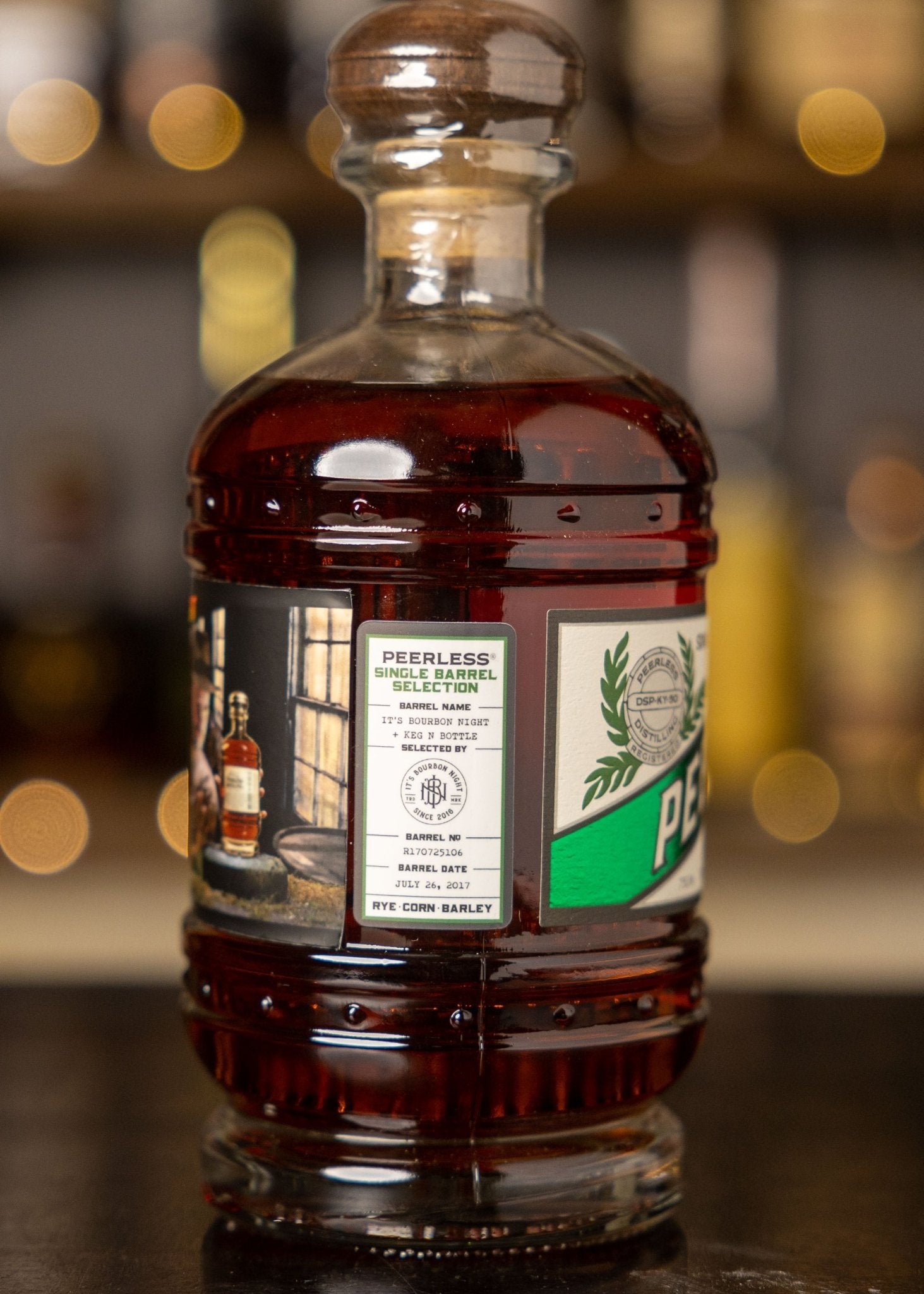 Peerless Single Barrel Rye (Raiders of the Lost Barrel) - It's Bourbon Night & Keg N Bottle Barrel Pick 750 ml | Keg N Bottle