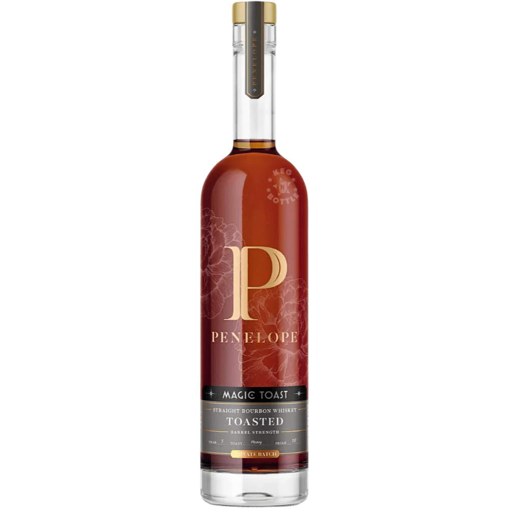 Penelope Magic Toast Barrel Strength Toasted Kentucky Straight Bourbon Whiskey 750mL bottle.