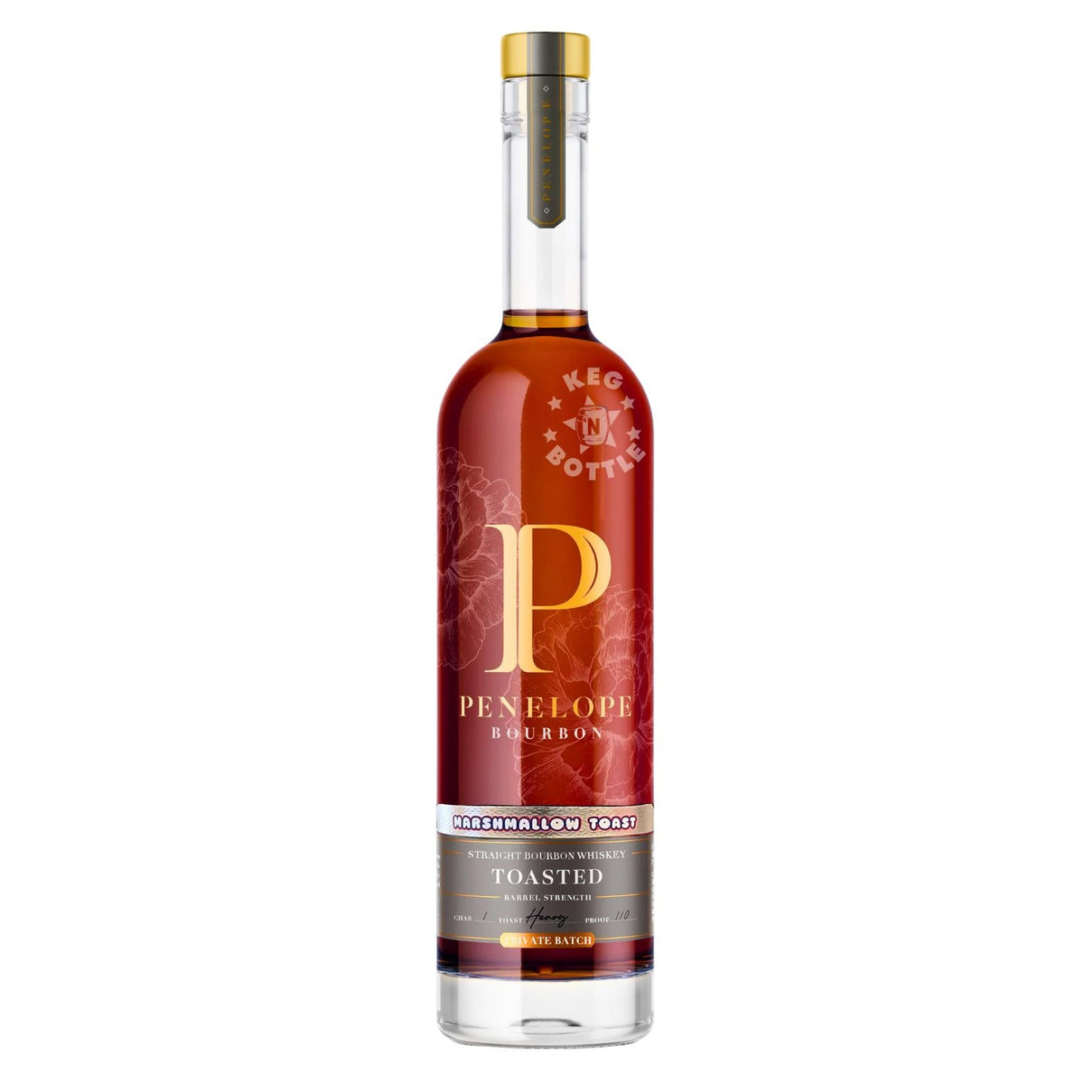 Penelope Marshmallow Toast Straight Bourbon Toasted Whiskey (750mL) | Keg N Bottle