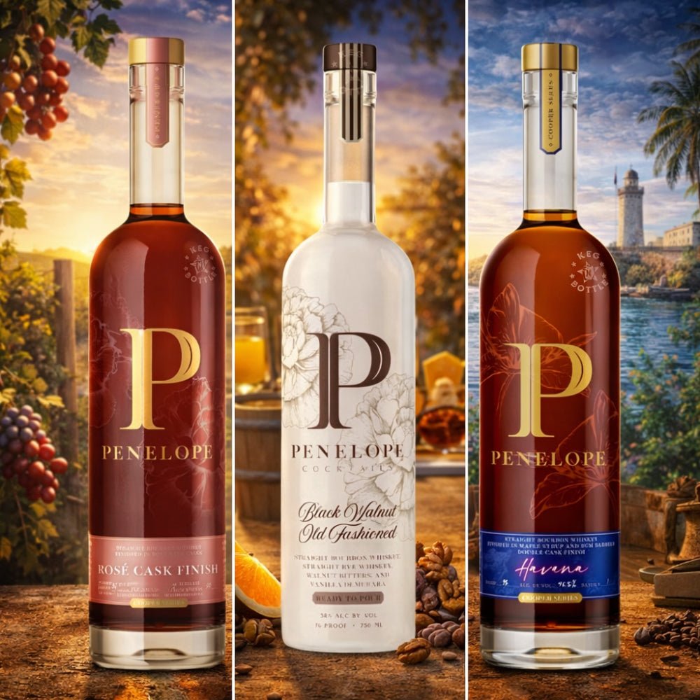 Penelope Rosé Cask Finish, Havana Rum Barrel & Black Walnut Old Fashioned – Bundle (3x750mL) 2
